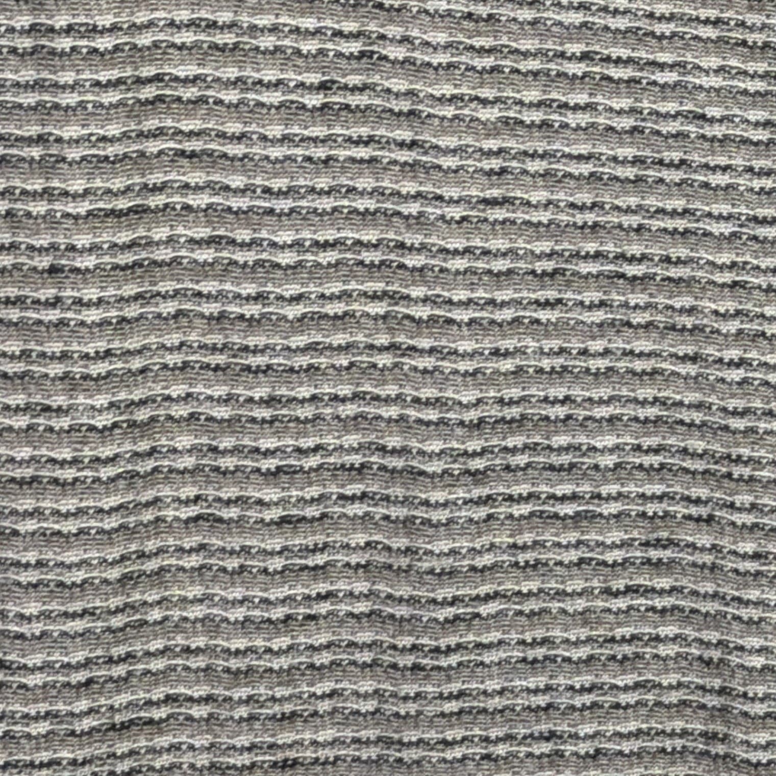 Claiborne Polo Shirt Mens Large Gray Vintage Striped Knit MWR0351 C047 - Thumbnail 8