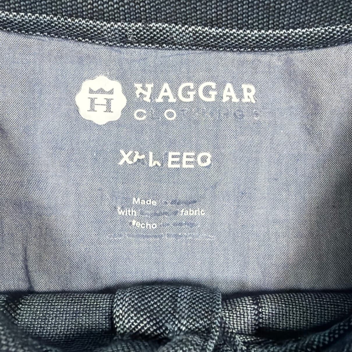 Haggar Polo Shirt Mens XXL Gray Plaid Short Sleeve Cotton Blend 1332 - Thumbnail 7