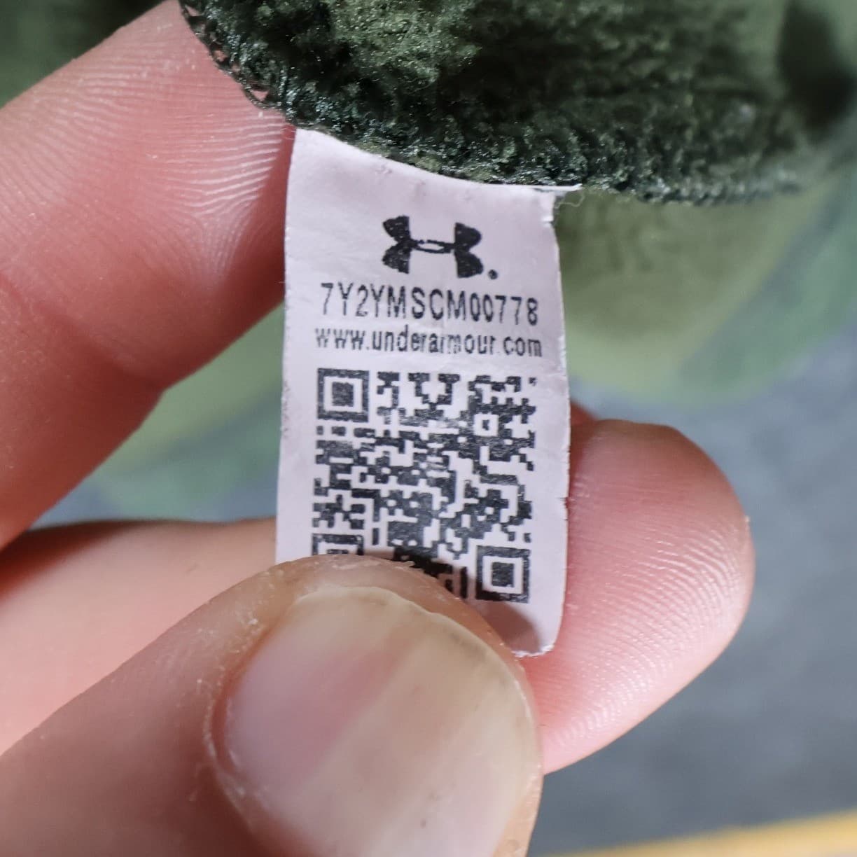 Under Armour Quarter Zip Pullover Mens Medium Green Excellent ColdGear Loose Fit - Thumbnail 8