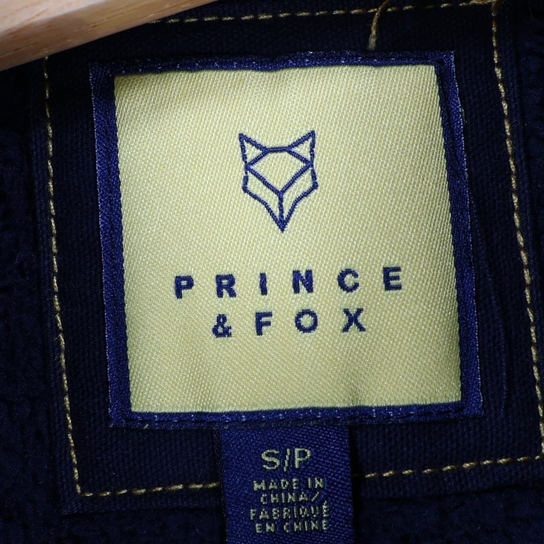 Prince & Fox Fleece Pullover Mens Small Green Excellent Plaid Quarter Zip - Thumbnail 7