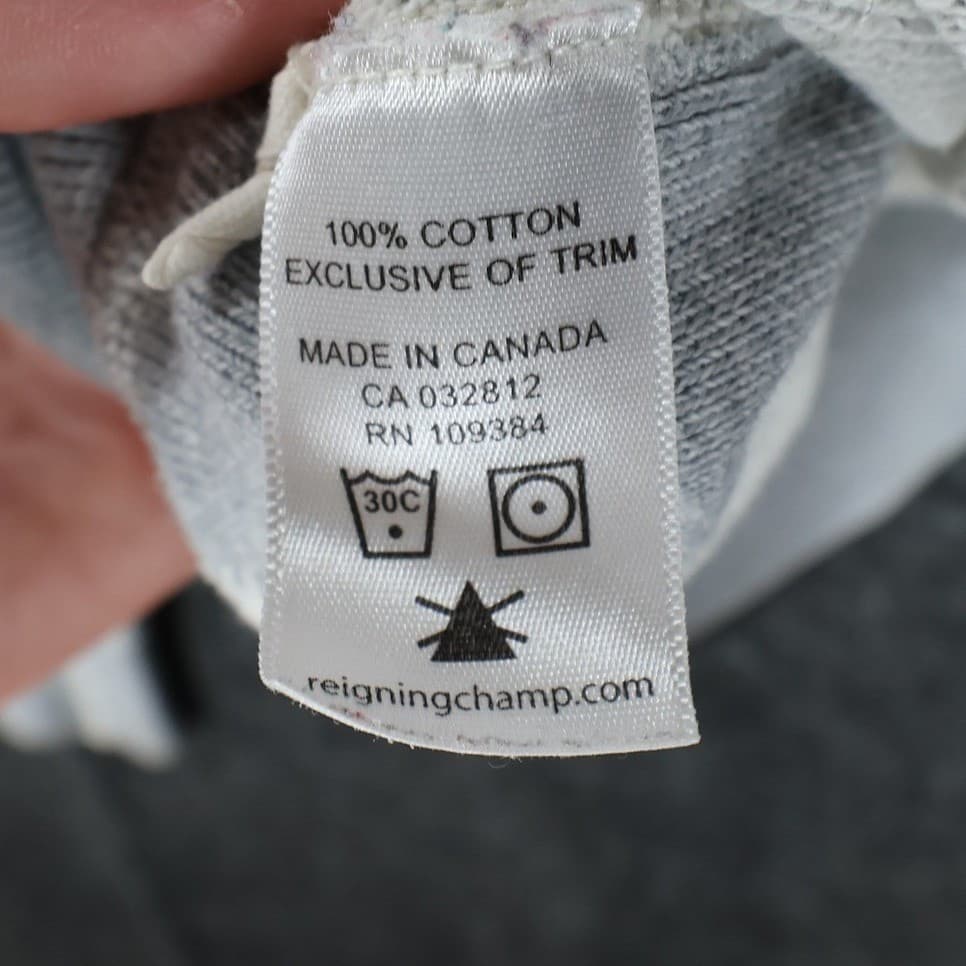 Reigning Champ Sweatshirt Mens Small Gray Excellent Ace Hotel Collaboration - Thumbnail 8