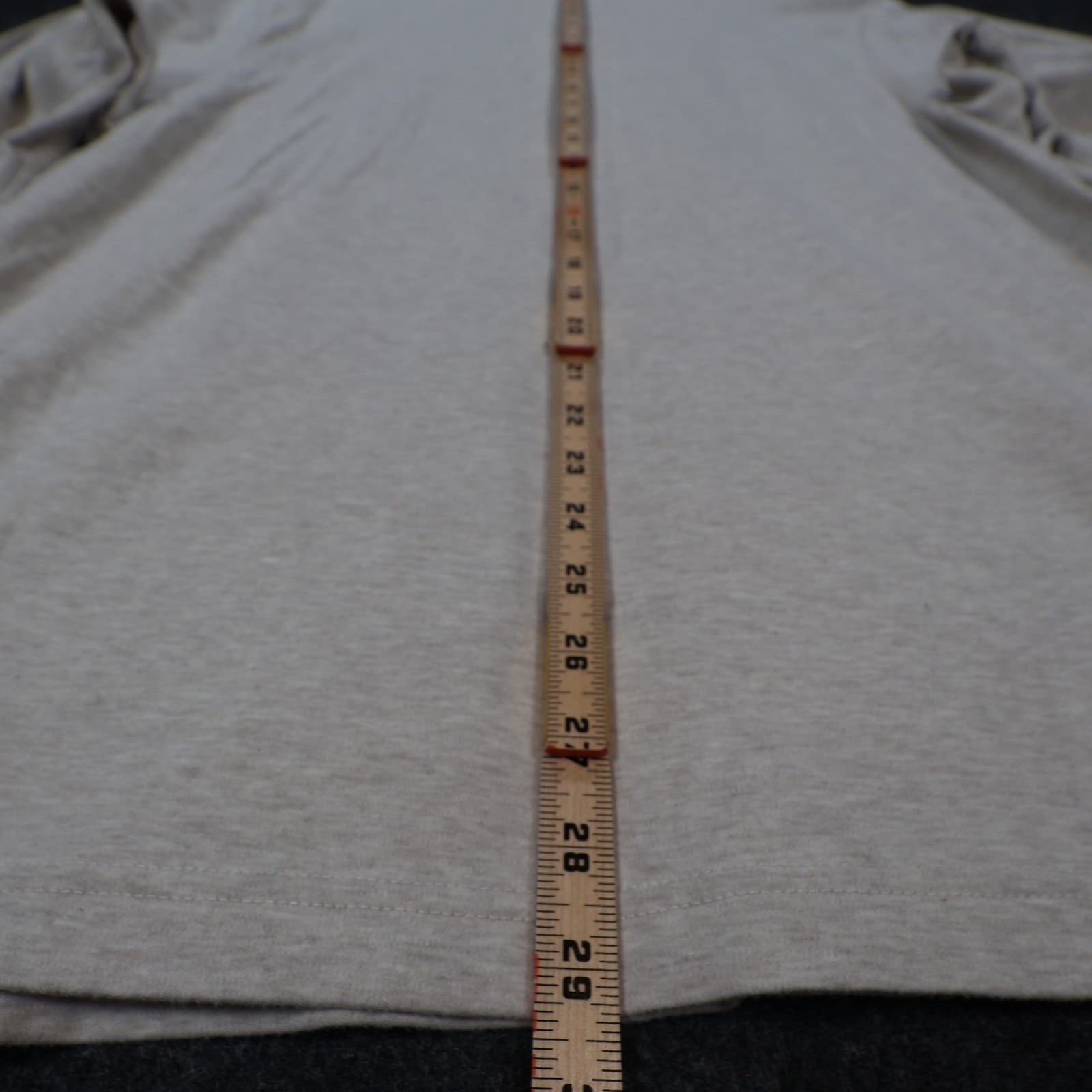 Roundtree & Yorke Mock Neck Shirt Mens XL Beige Excellent Heathered Cotton - Thumbnail 5