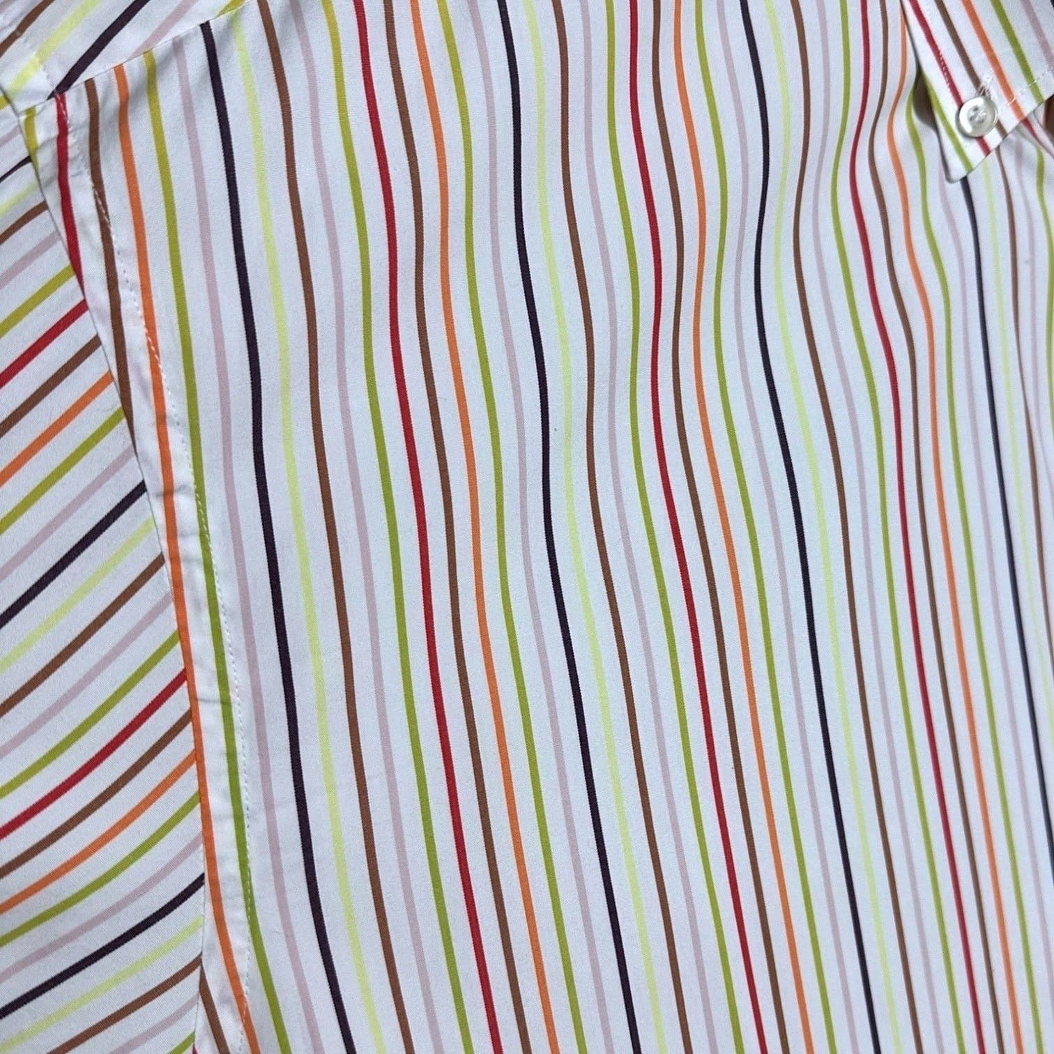 GIORDANO Experience Men's XXL Short Sleeve Button Down Multi Stripe Shirt - Thumbnail 6
