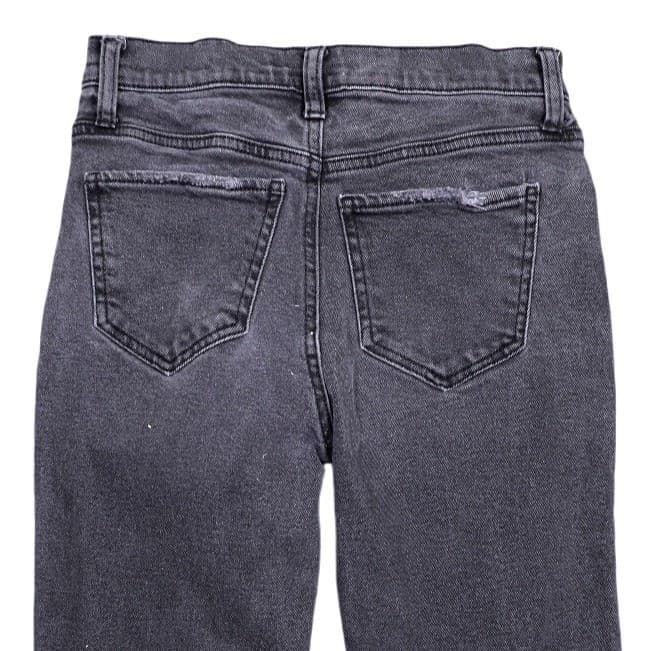 So High Rise Mom Jean Distressed Black Denim Womens Size 0 24W - Thumbnail 3