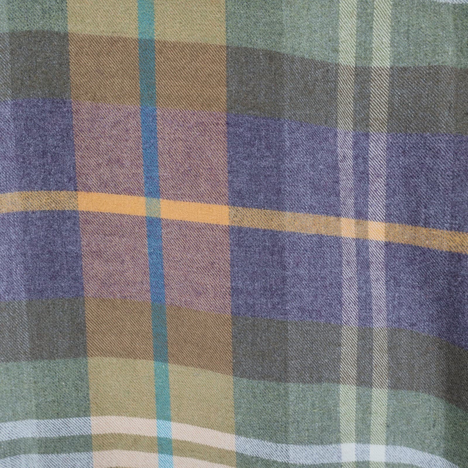 Calder Carmel Button Down Mens Large Multicolor Excellent Plaid Flannel - Thumbnail 12