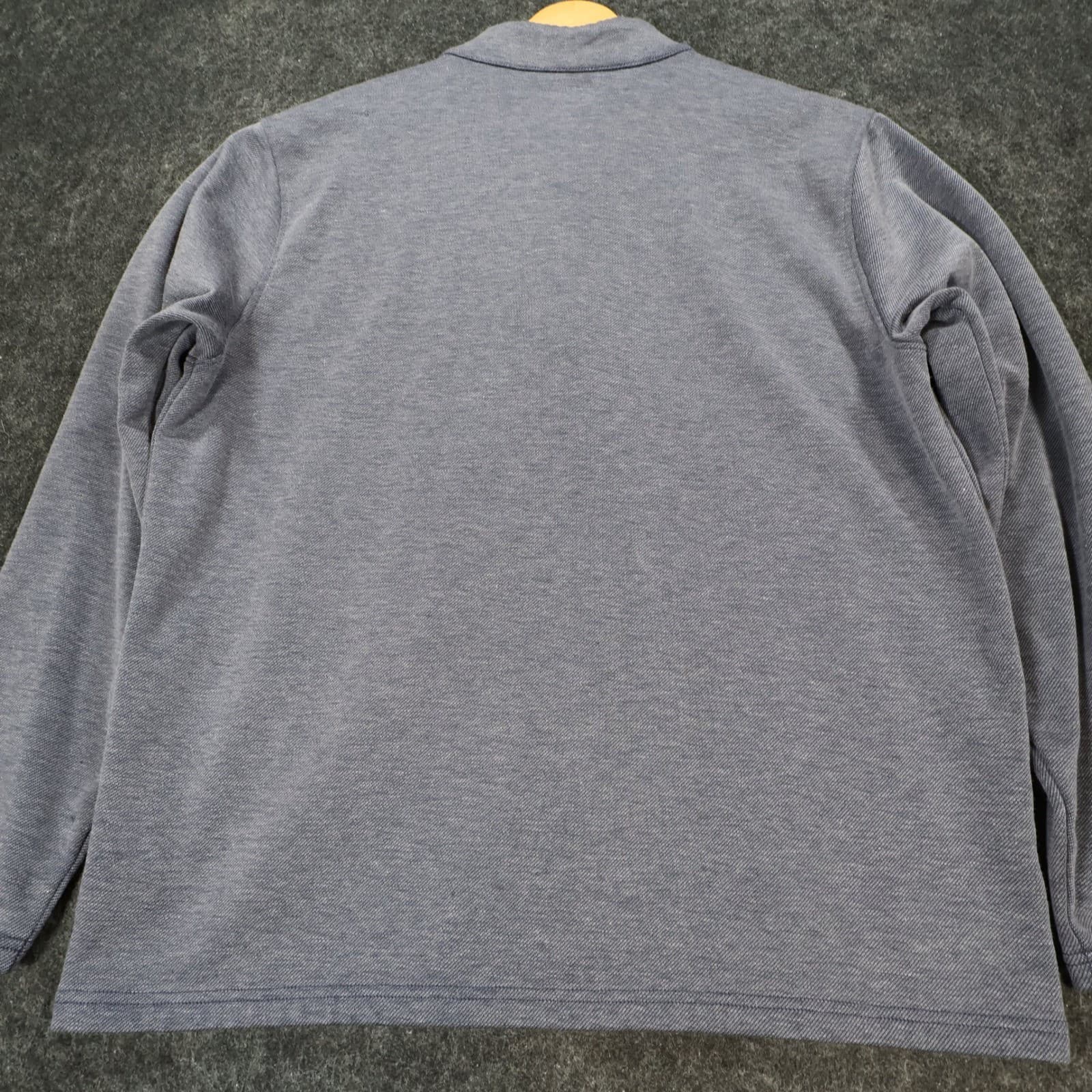 Greg Norman Pullover Mens XL Blue Excellent Quarter Zip Heathered - Thumbnail 12