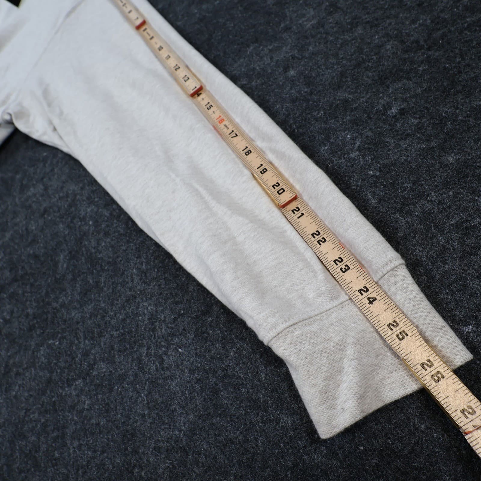 Roundtree & Yorke Mock Neck Shirt Mens XL Beige Excellent Heathered Cotton - Thumbnail 4