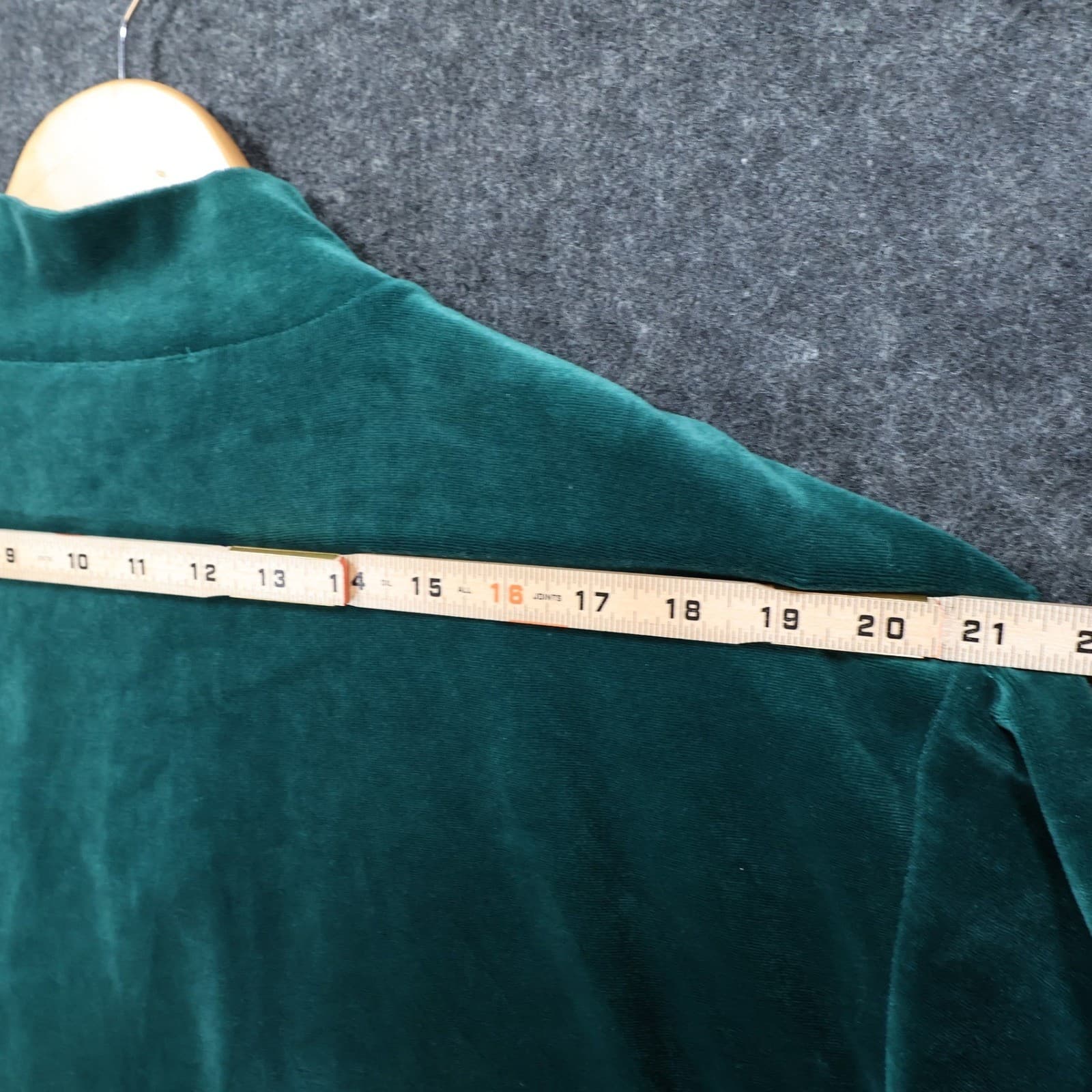 Sag Harbor Pullover Women Large Green Excellent Velour Quarter Zip - Thumbnail 6