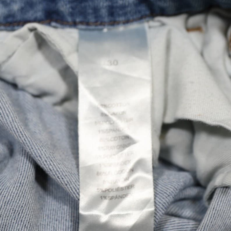 Sam Edelman The Kitten Straight Mid Rise Light Wash Denim Jeans Size 30 - Thumbnail 7