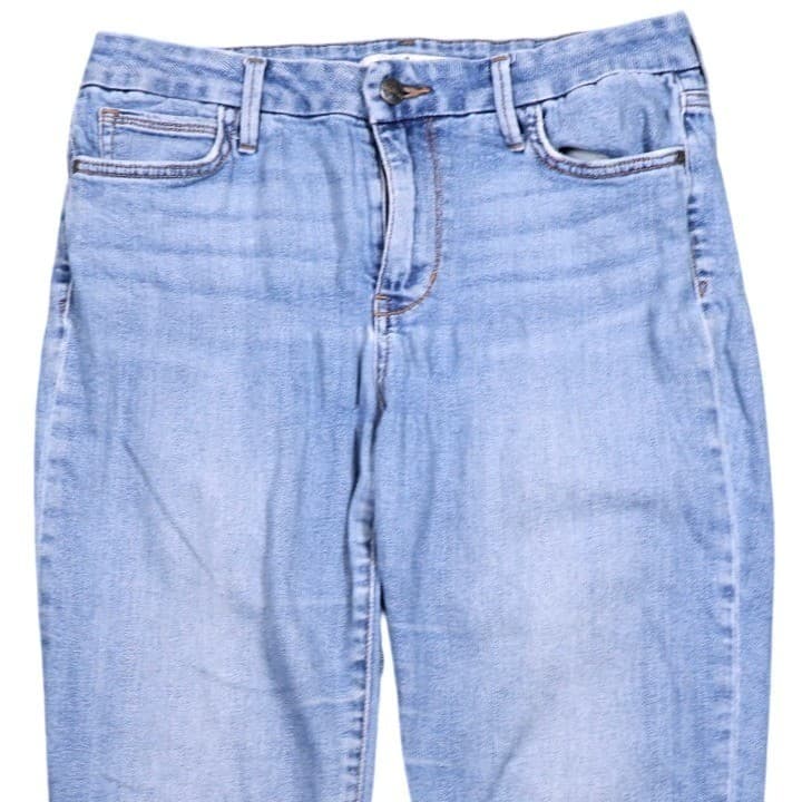 Sam Edelman The Kitten Straight Mid Rise Light Wash Denim Jeans Size 30 - Thumbnail 3