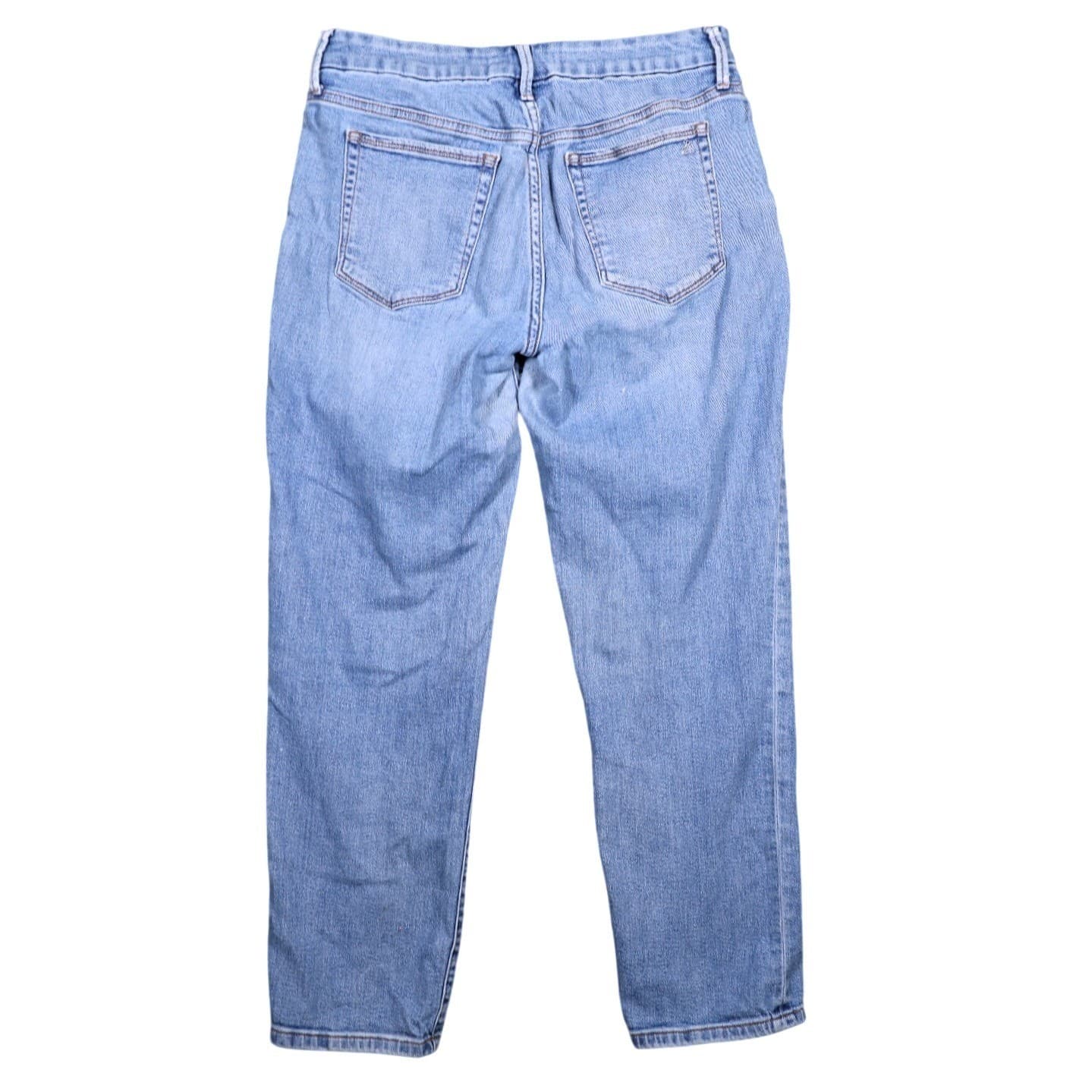 Sam Edelman The Kitten Straight Mid Rise Light Wash Denim Jeans Size 30 - Thumbnail 2