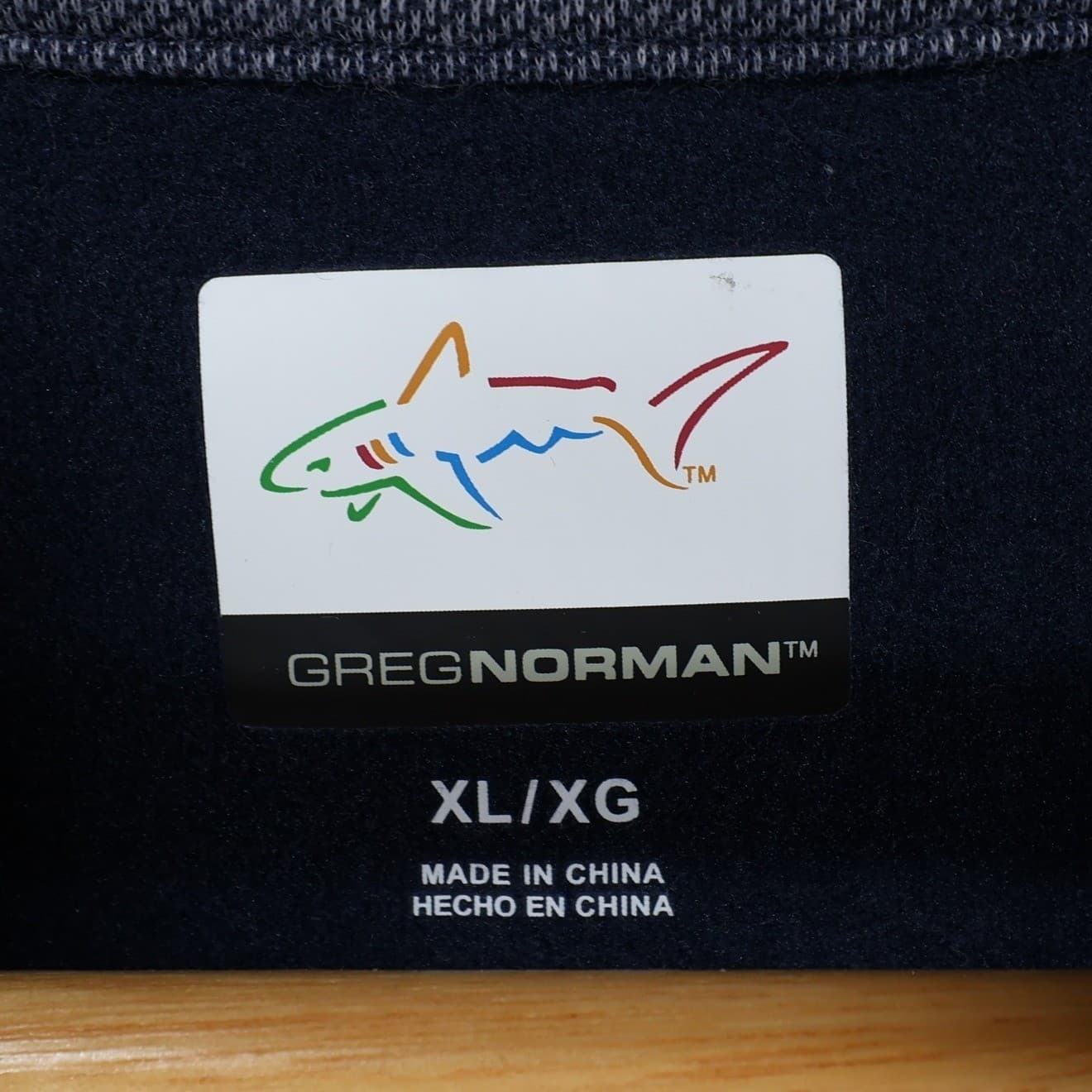 Greg Norman Pullover Mens XL Blue Excellent Quarter Zip Heathered - Thumbnail 7