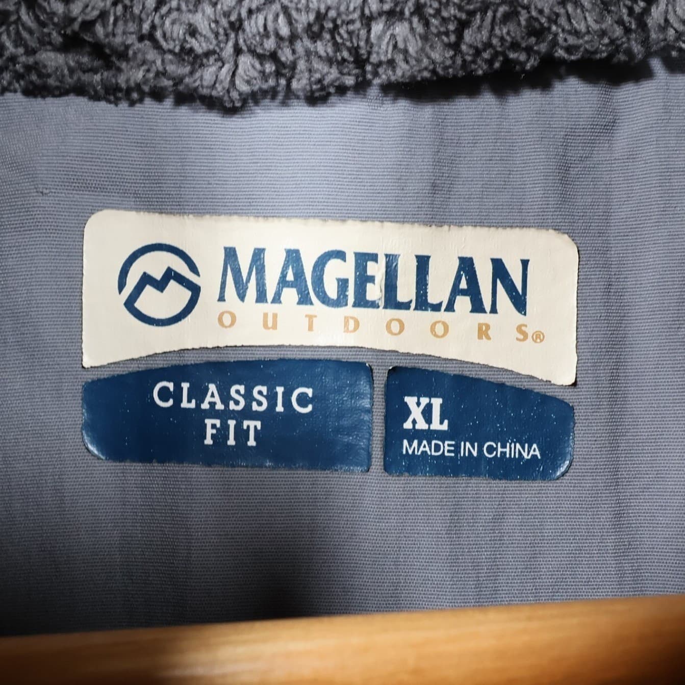Magellan Fleece Pullover Men XL Gray Excellent Quarter Zip Outdoor Grid - Thumbnail 7