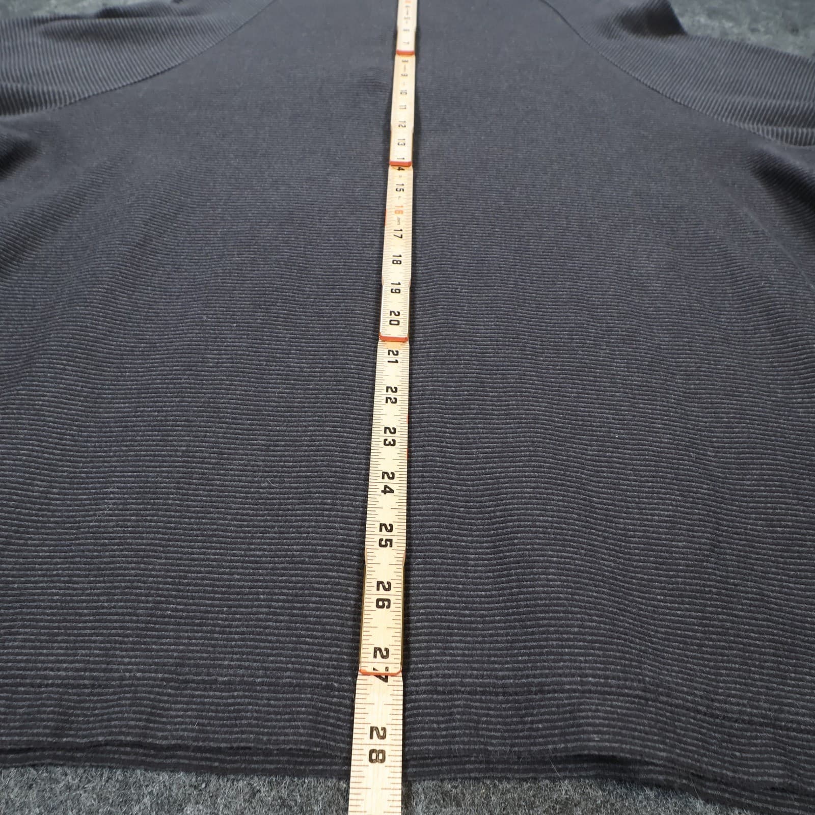 Cremieux Classics Quarter Zip Pullover Mens XXL Charcoal Excellent Striped - Thumbnail 5