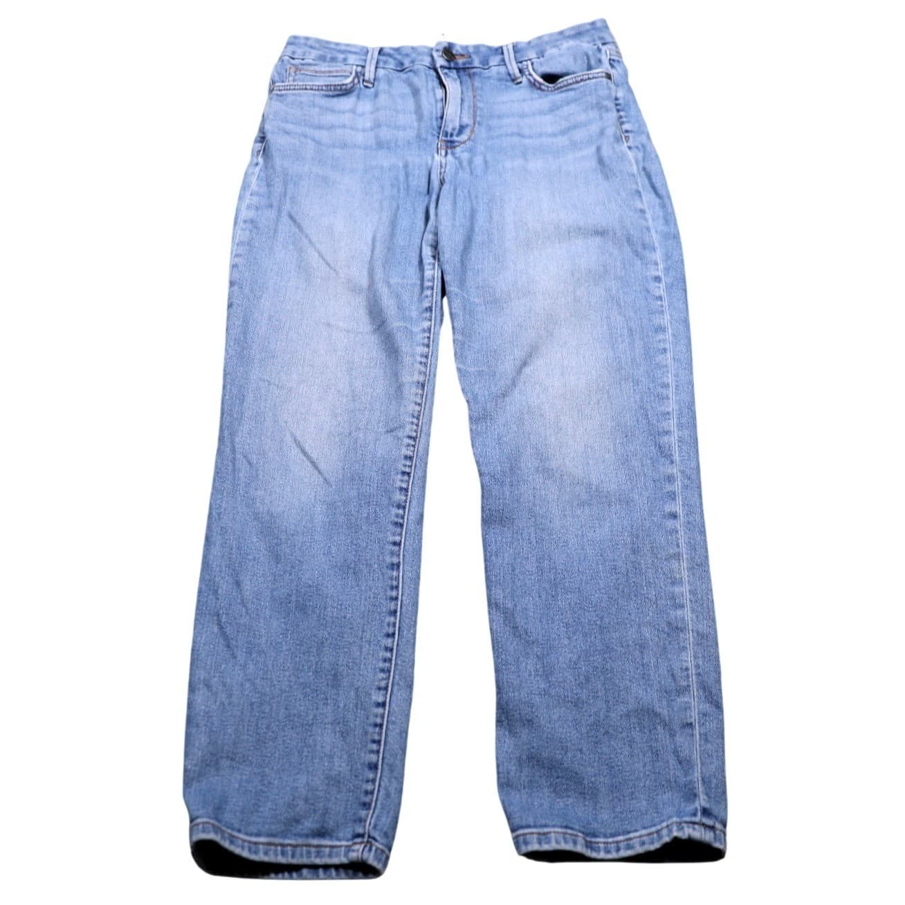 Sam Edelman The Kitten Straight Mid Rise Light Wash Denim Jeans Size 30 - Thumbnail 5