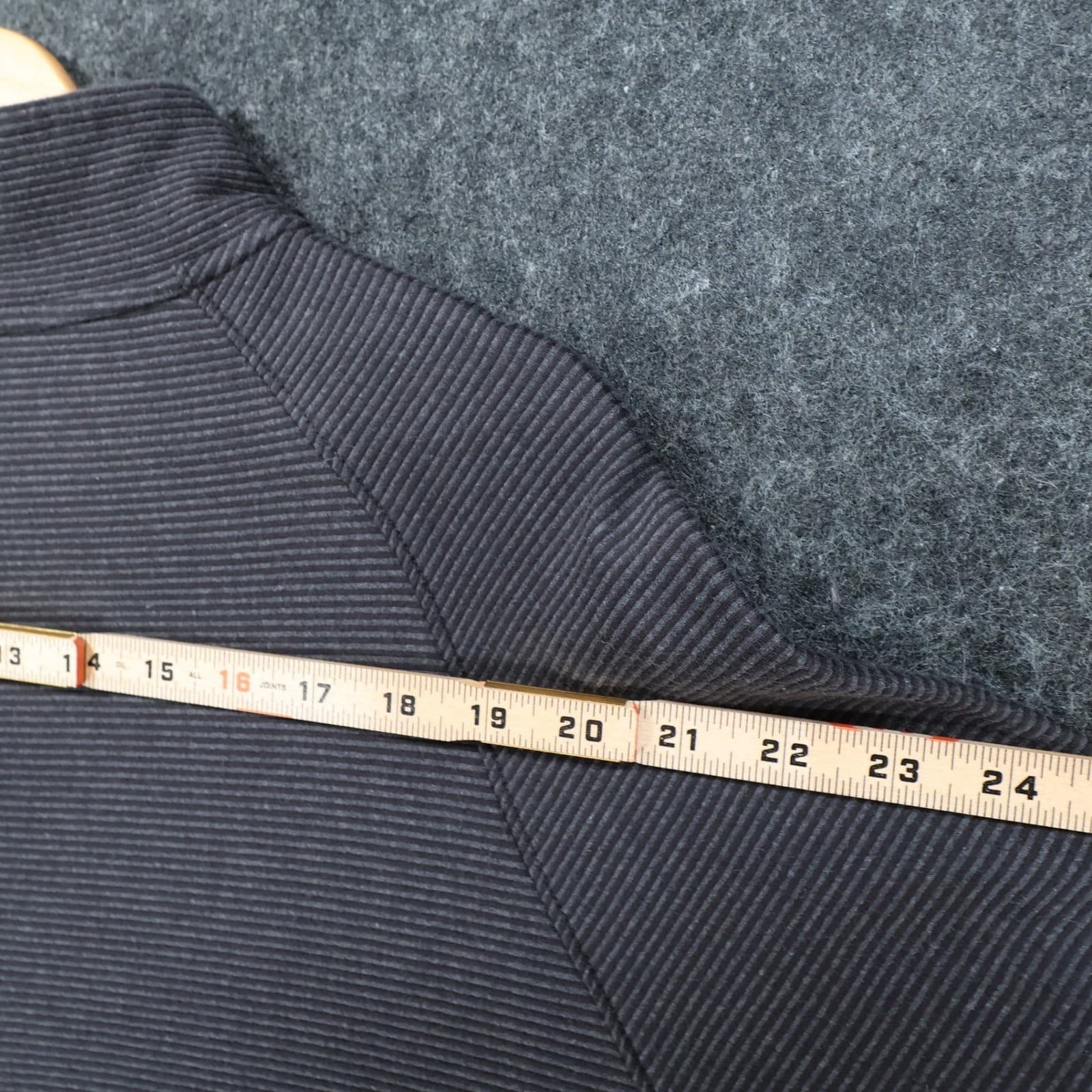 Cremieux Classics Quarter Zip Pullover Mens XXL Charcoal Excellent Striped - Thumbnail 6
