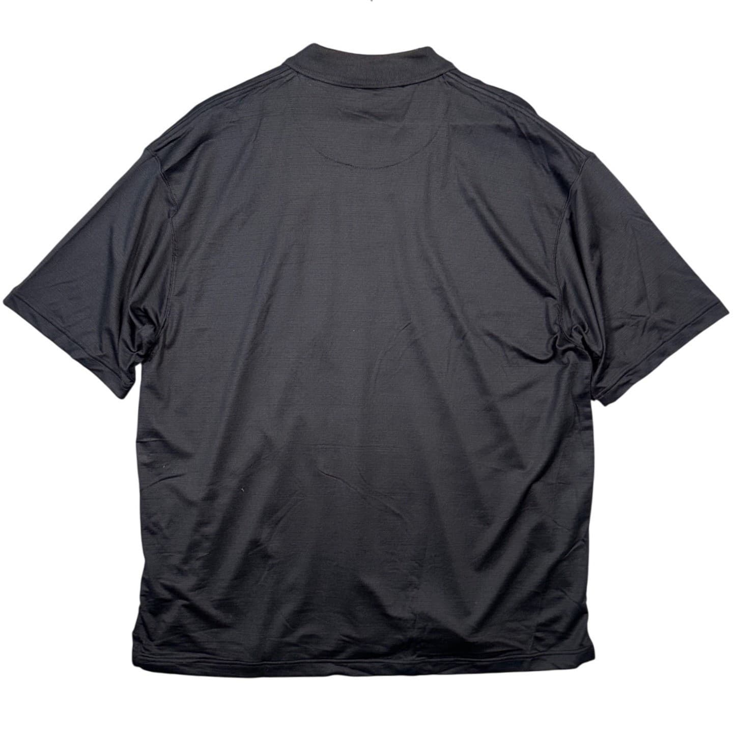 R&R CASUALS Mens Black Golf Polo Shirt XL Short Sleeve Textured Performance NWT - Thumbnail 2