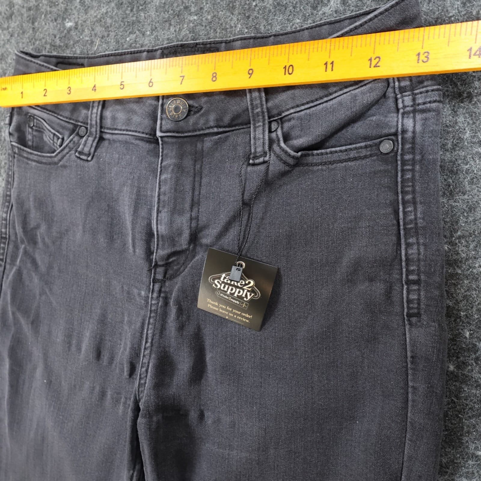 Celebrity Pink Jeans Women 1/25 Black Cotton Blend High Rise Ankle Skinny - Thumbnail 5