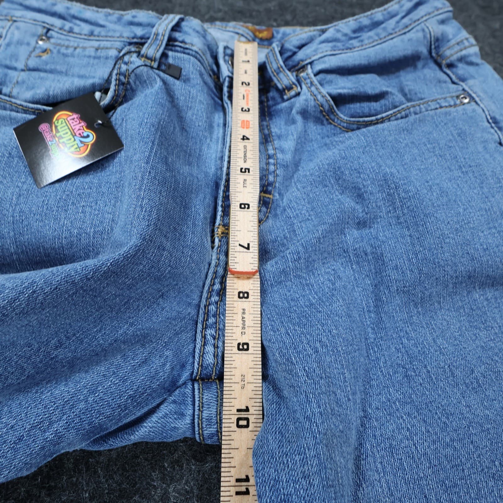 Aura from the Women at Wrangler Jeans Womens 8 Light Blue Excellent Straight Leg - Thumbnail 5
