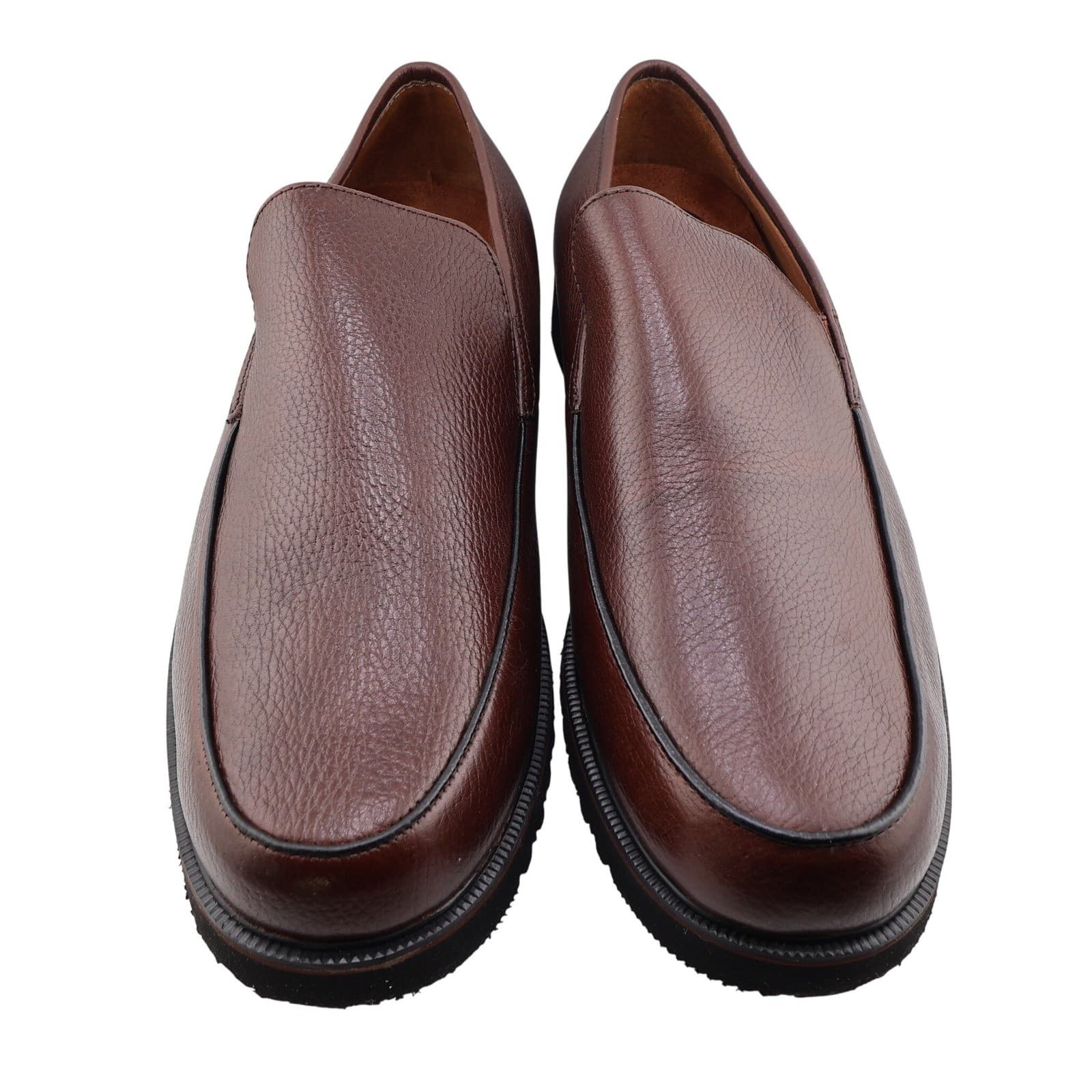 Dr. Scholls Slip On Moc Mens 13 Brown Leather Comfort Loafer 125LC72 - Thumbnail 2