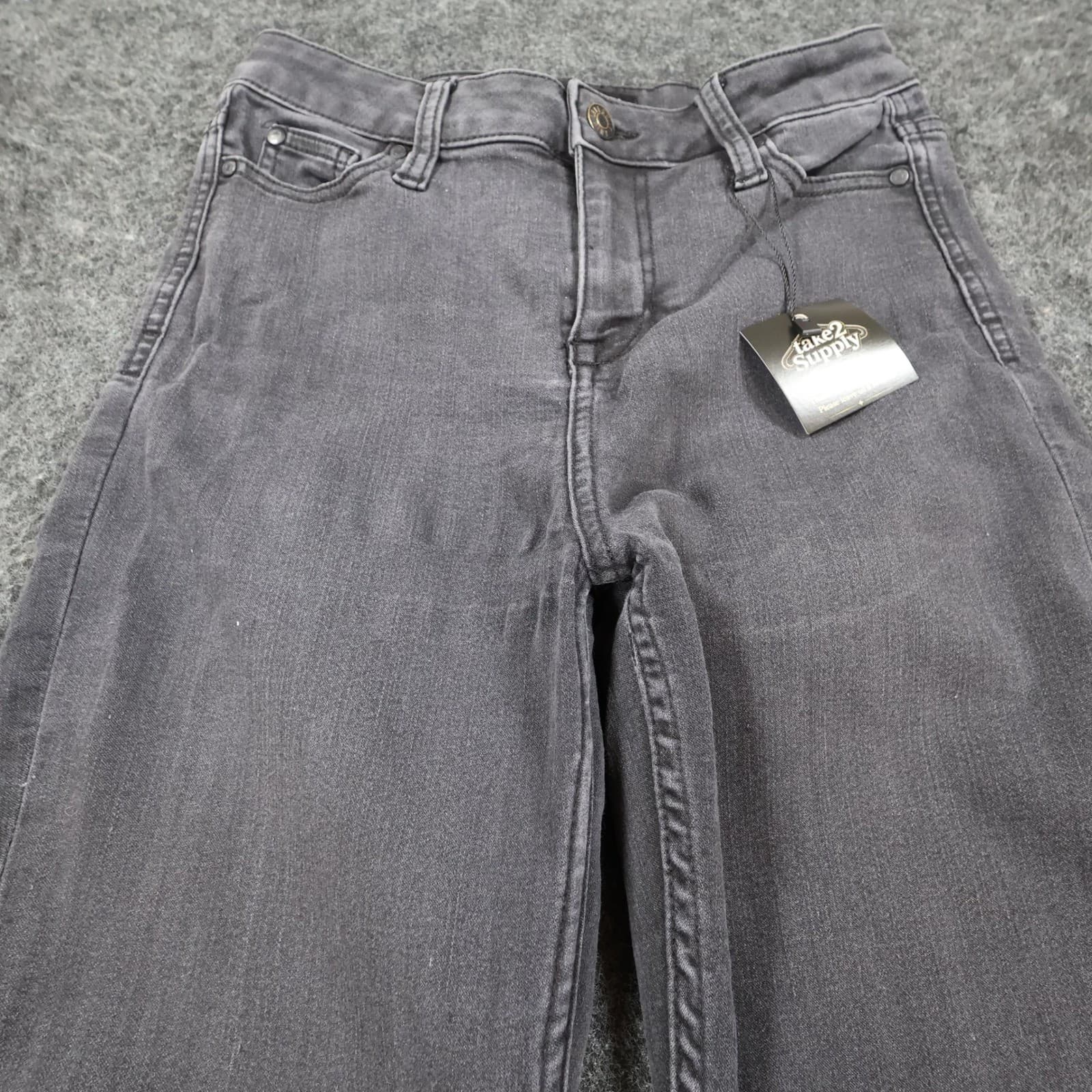 Celebrity Pink Jeans Women 1/25 Black Cotton Blend High Rise Ankle Skinny - Thumbnail 9