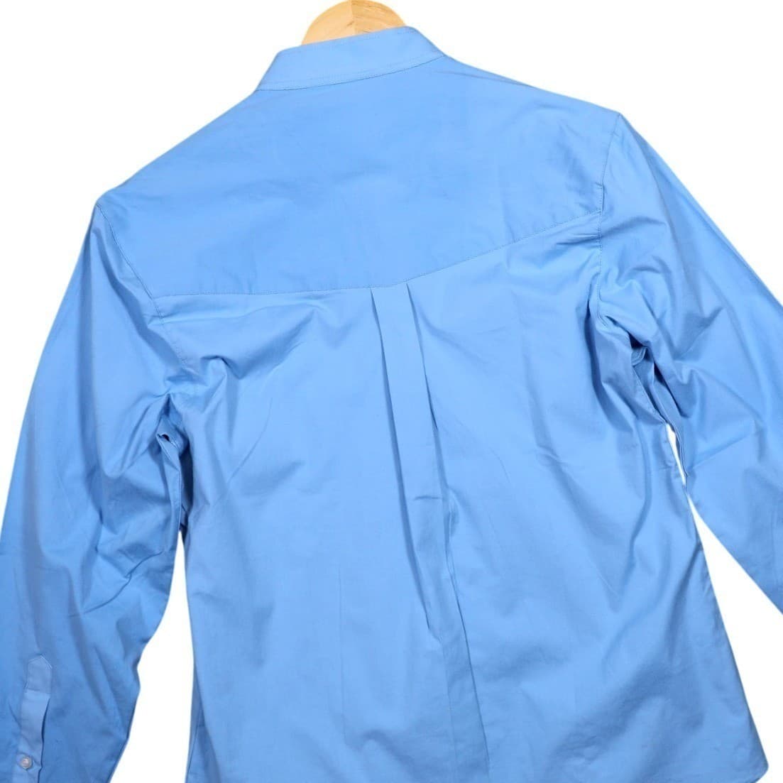 Riders Select Show Shirt LT Blue Ladies Long Sleeve Mandarin Collar Size L - Thumbnail 3