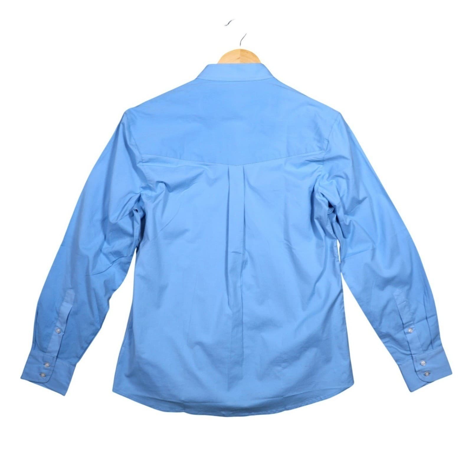 Riders Select Show Shirt LT Blue Ladies Long Sleeve Mandarin Collar Size L - Thumbnail 4