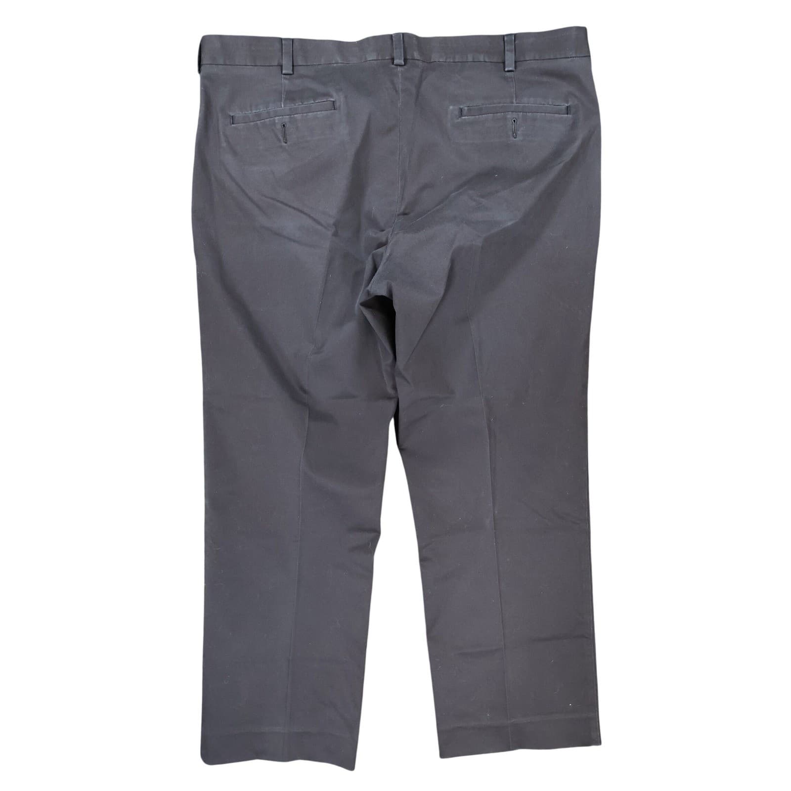 Roundtree & Yorke Chino Pants Mens 38x28 Black Excellent Stretch Twill - Thumbnail 2
