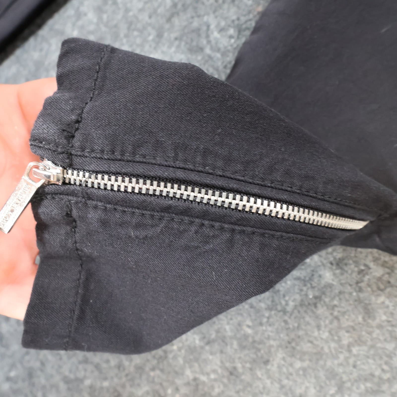 Michael Kors Pants Womens 14 Black Excellent Zipper Pocket Ankle Zip Skinny - Thumbnail 10