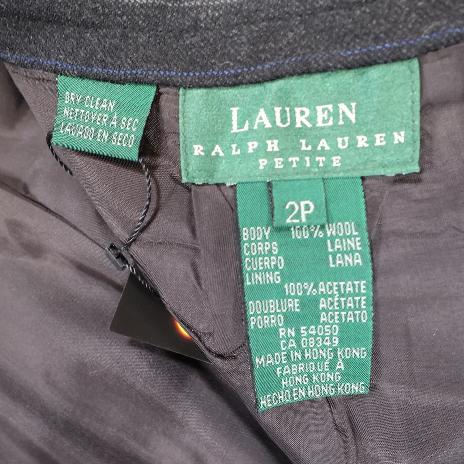 Lauren Ralph Lauren Pencil Skirt Womens 2P Gray Excellent Pinstripe Wool - Thumbnail 7