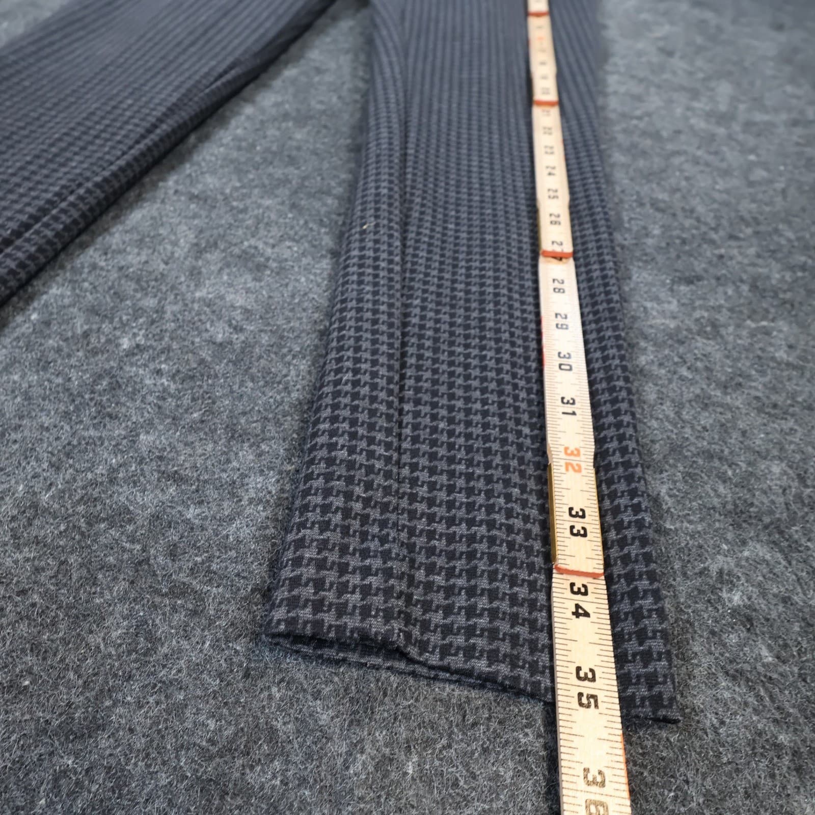 Calvin Klein Dress Pants Womens 2 Grey Excellent Houndstooth Stretch Pull On - Thumbnail 3
