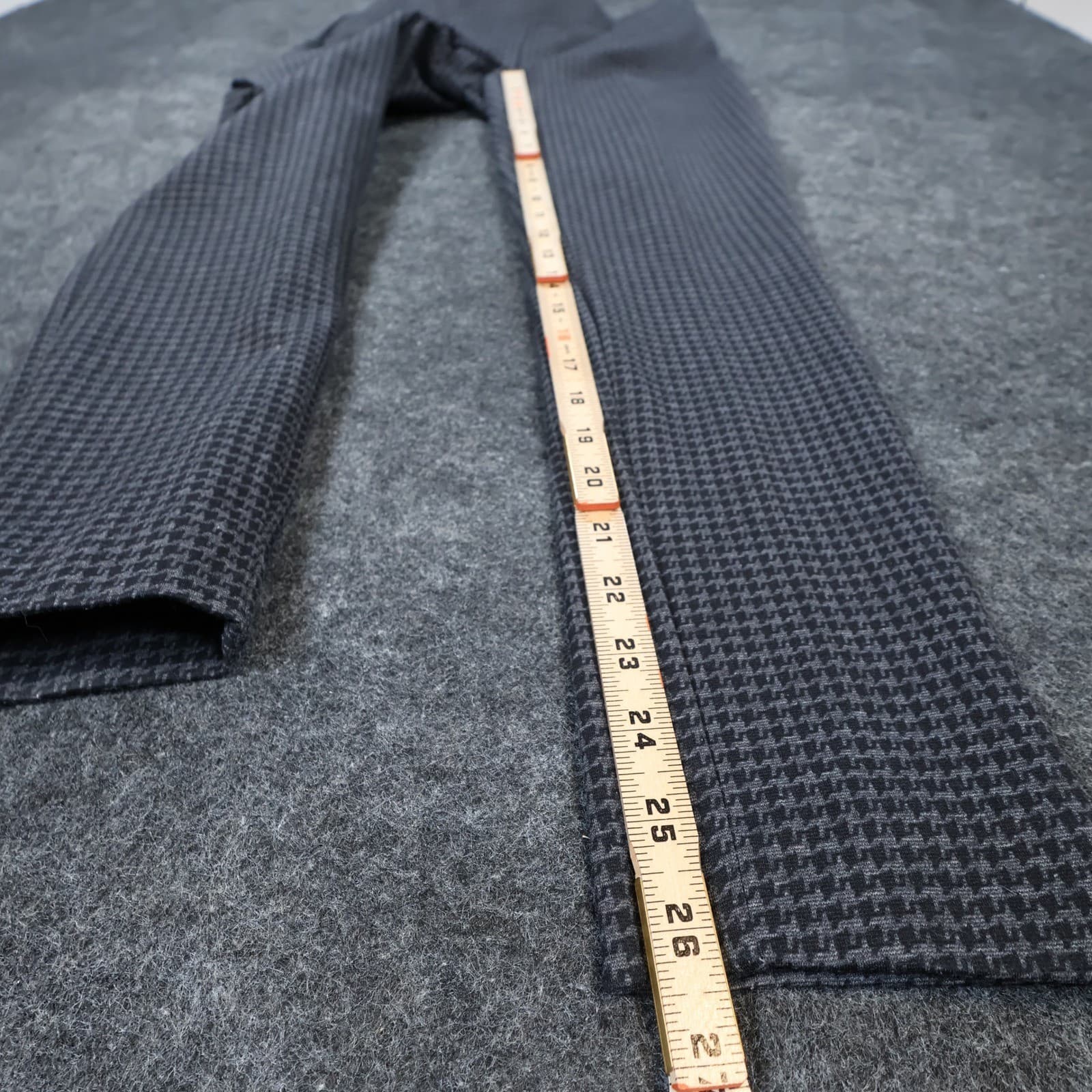 Calvin Klein Dress Pants Womens 2 Grey Excellent Houndstooth Stretch Pull On - Thumbnail 4