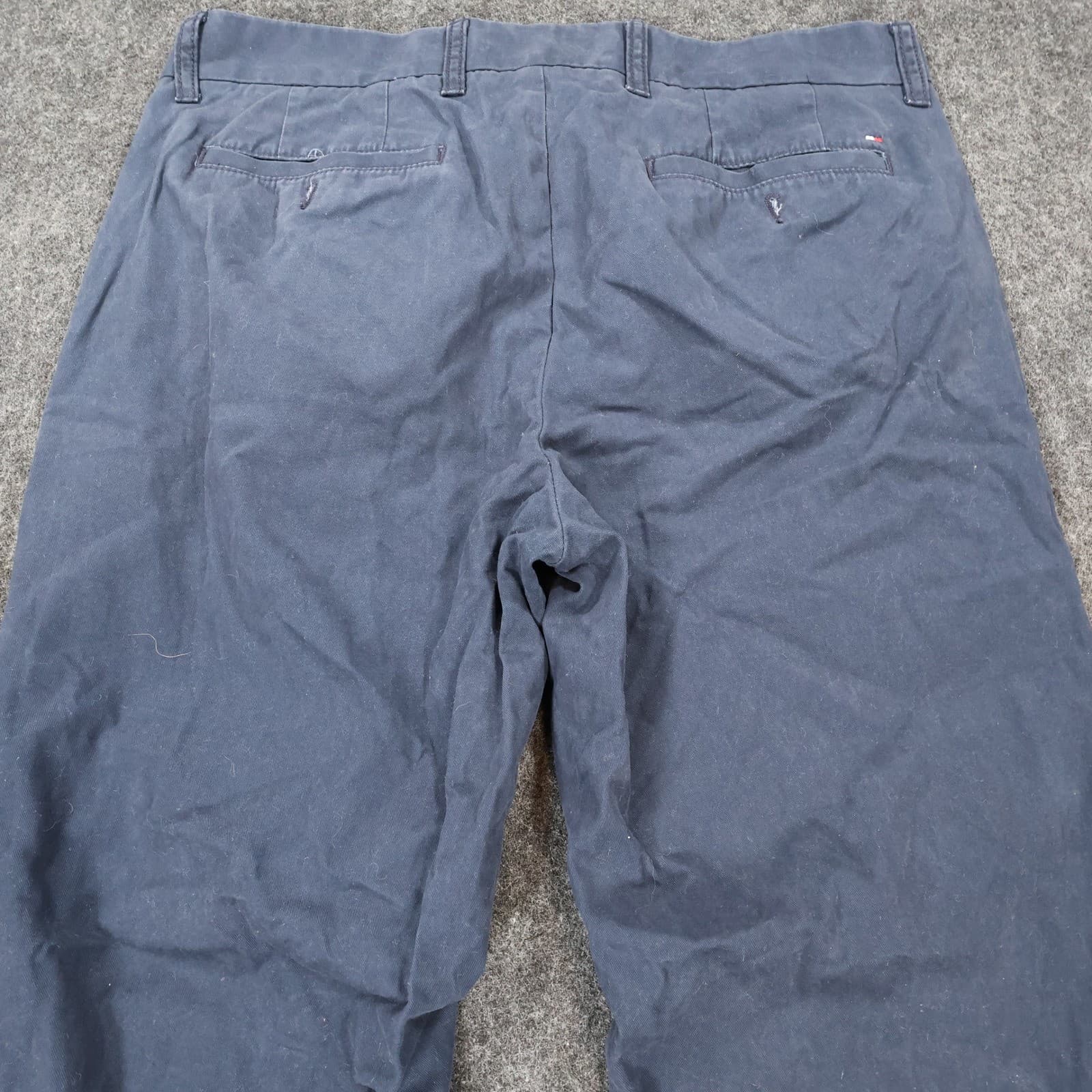Tommy Hilfiger Chino Pants Mens 32/34 Navy Blue Excellent Tailored Fit Cotton - Thumbnail 10
