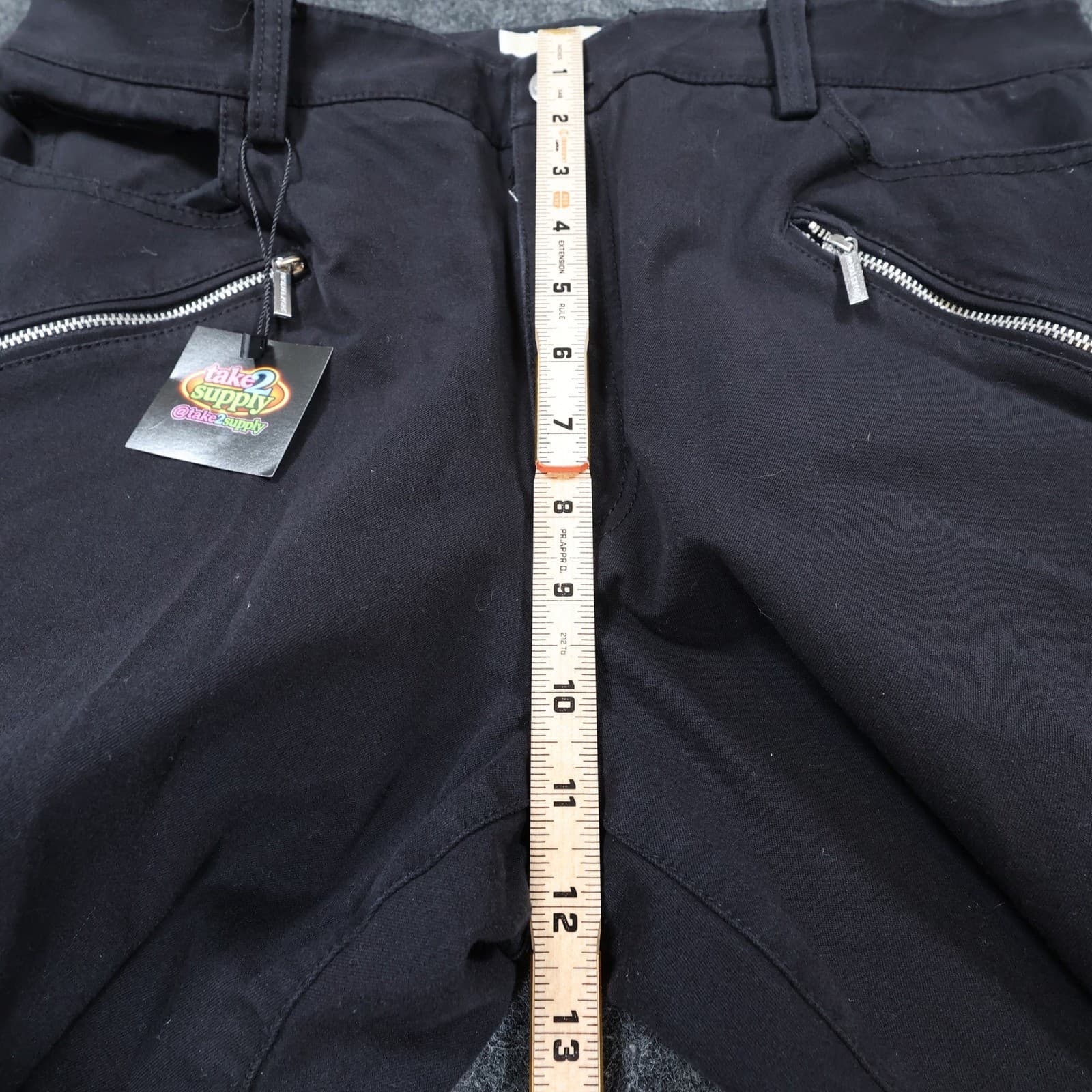 Michael Kors Pants Womens 14 Black Excellent Zipper Pocket Ankle Zip Skinny - Thumbnail 5
