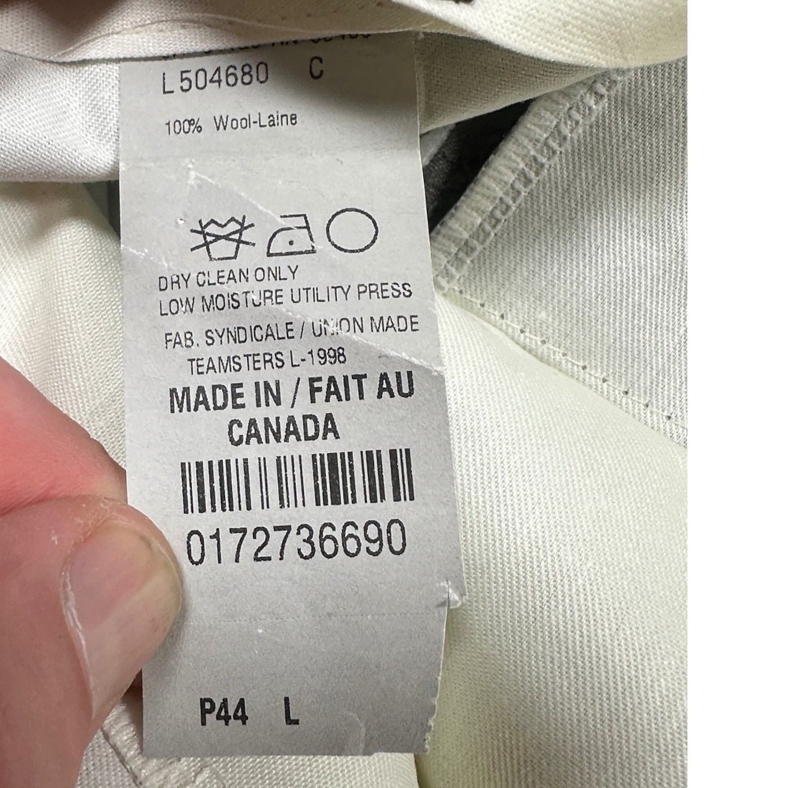 Vintage Carlo Mandrone Dress Pants Mens 44 Olive Green Wool Pleated - Thumbnail 6