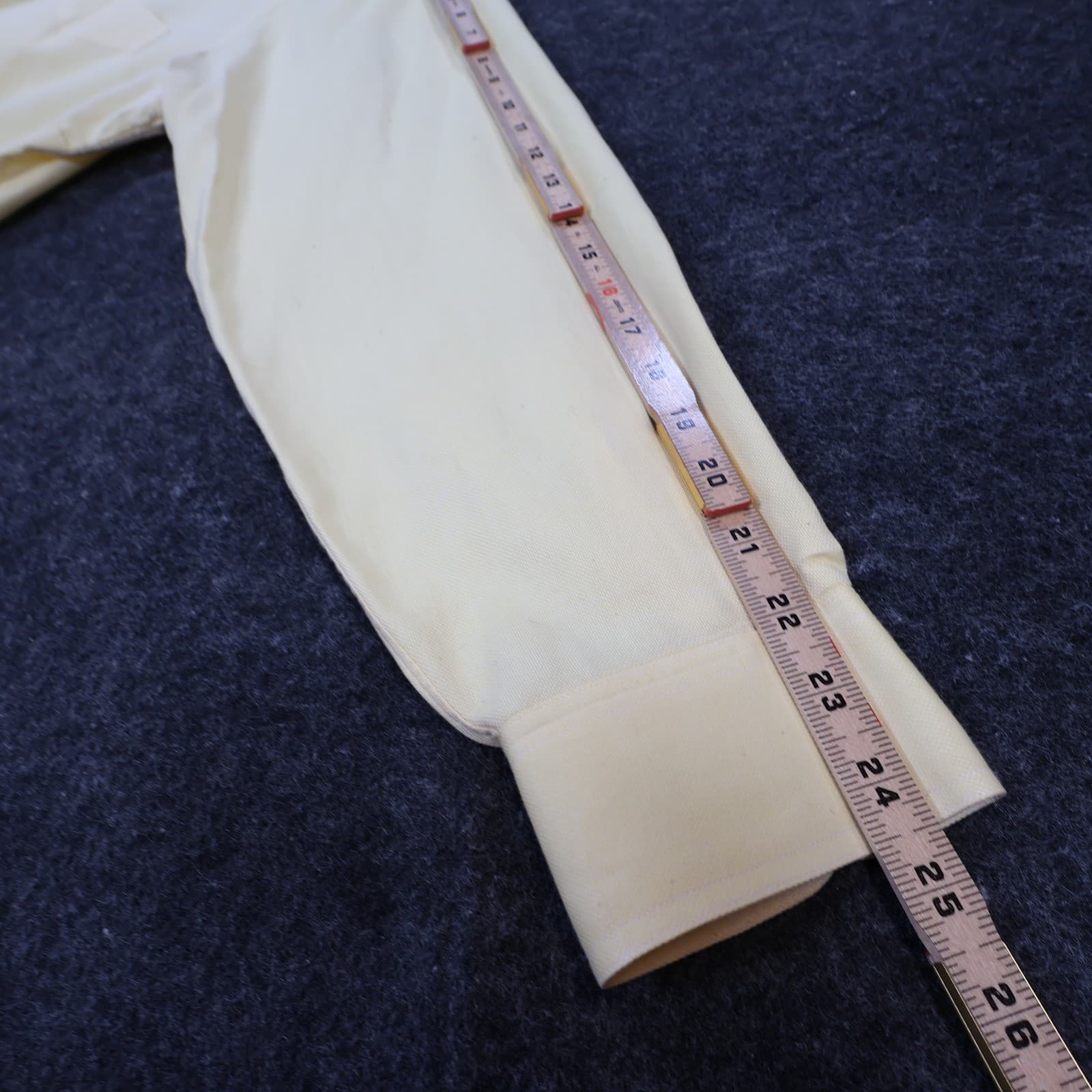 Lands End Button Down Mens 16.5-34 Yellow Excellent Oxford Cotton - Thumbnail 4