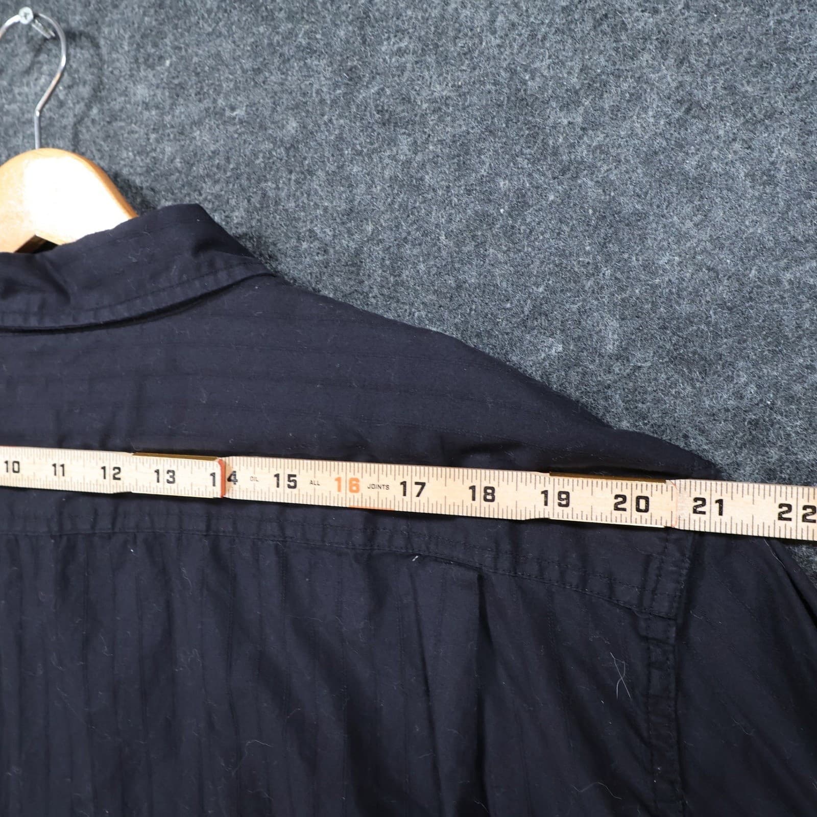 Sonoma Button Down Shirt Mens XL Black Excellent Casual Poplin Striped - Thumbnail 6