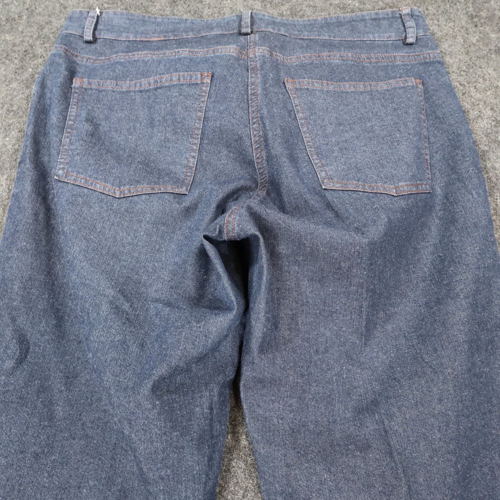 Eileen Fisher Pants Womens Medium Blue Excellent Cropped Denim Trousers - Thumbnail 9