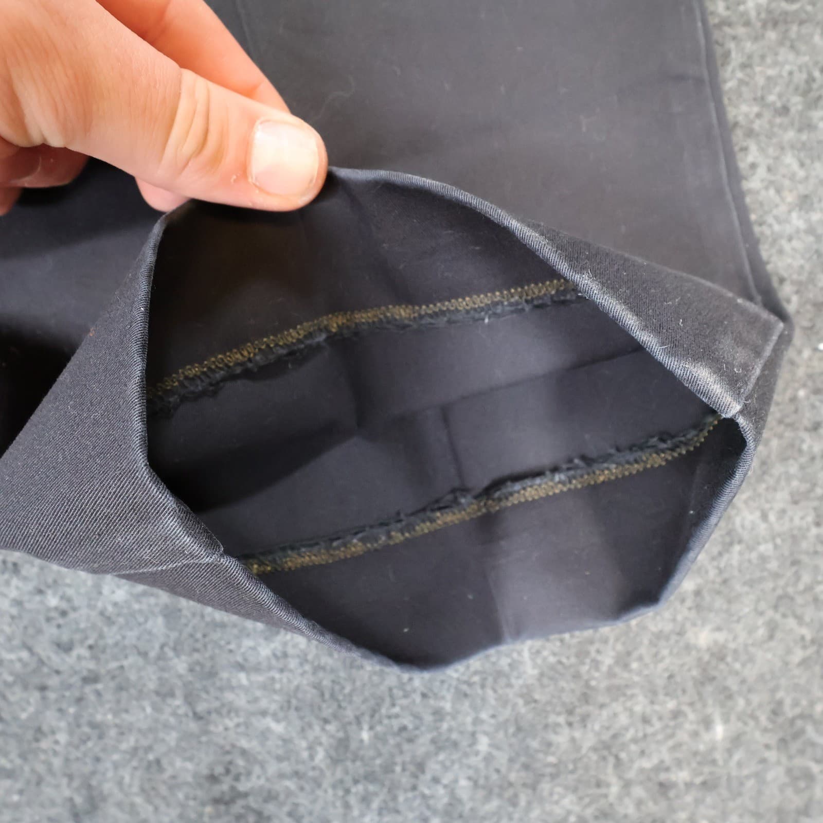 Roundtree & Yorke Chino Pants Mens 38x28 Black Excellent Stretch Twill - Thumbnail 12