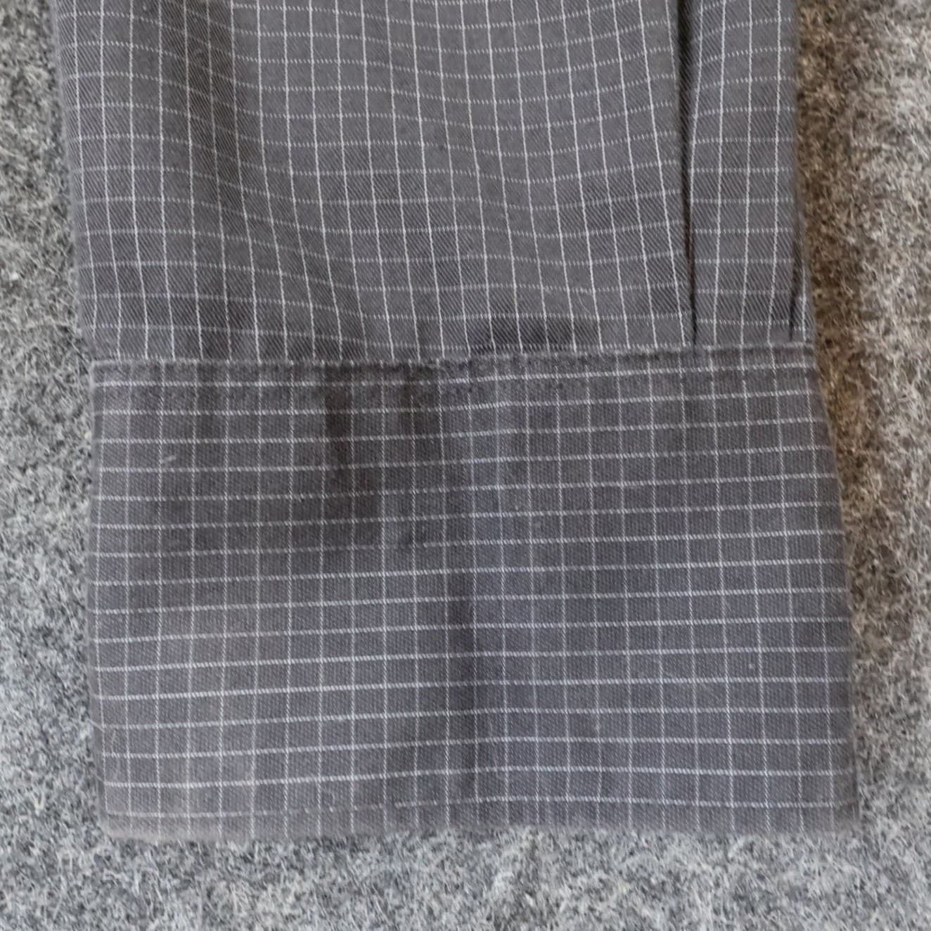 Kenneth Cole Dress Shirt Mens 15.5 34/35 Charcoal Excellent Non-Iron Regular Fit - Thumbnail 11