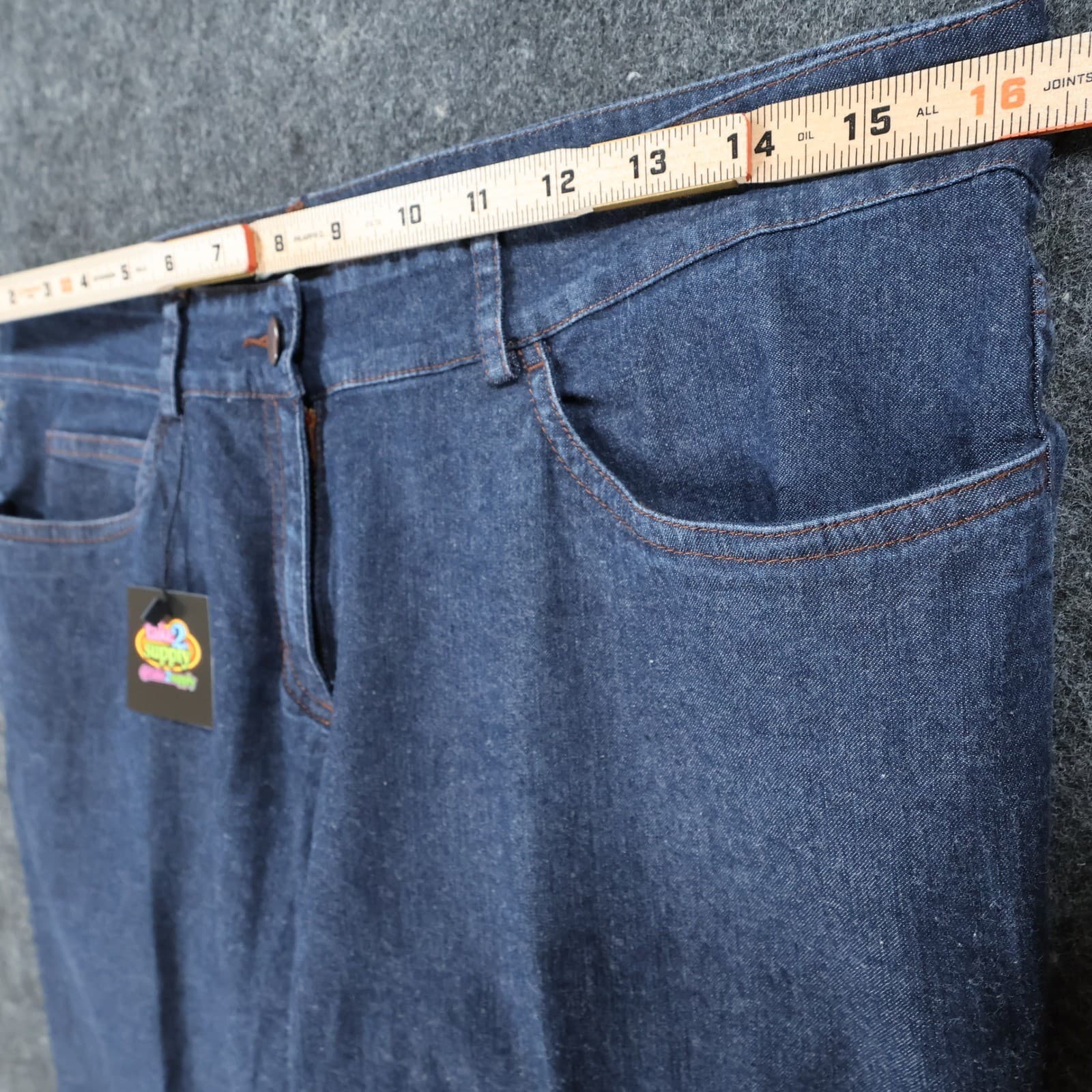 Eileen Fisher Pants Womens Medium Blue Excellent Cropped Denim Trousers - Thumbnail 6