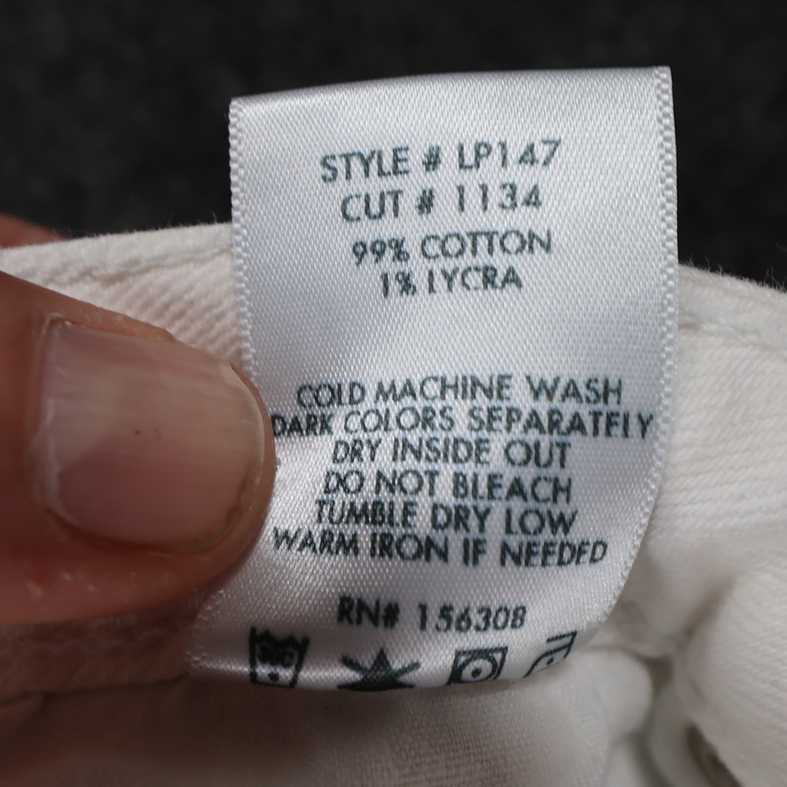 L.T.J Denim Jeans Womens 29 White Excellent Raw Hem Flare - Thumbnail 8