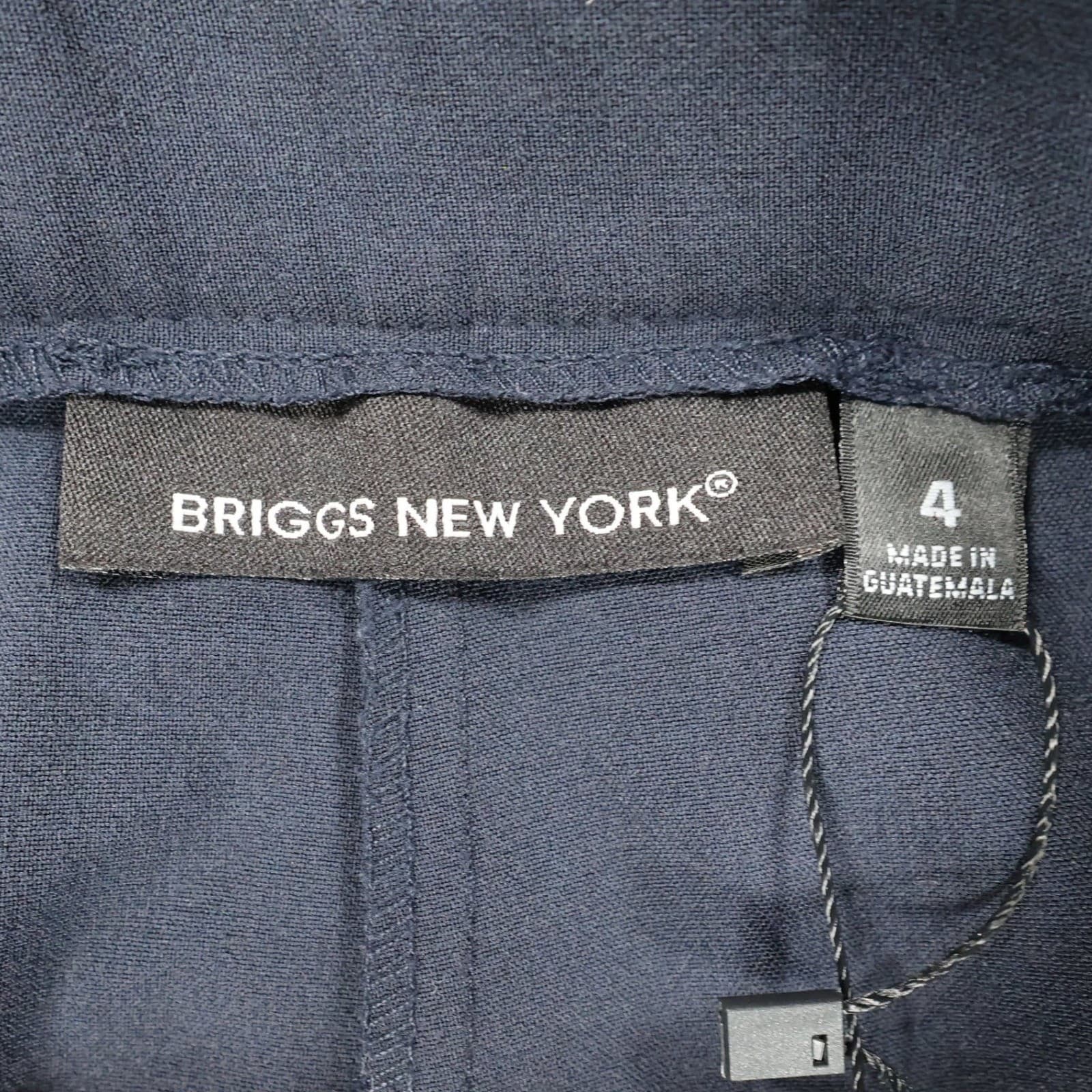 Briggs New York Dress Pants Womens 4 Navy Blue Excellent Straight Leg - Thumbnail 7
