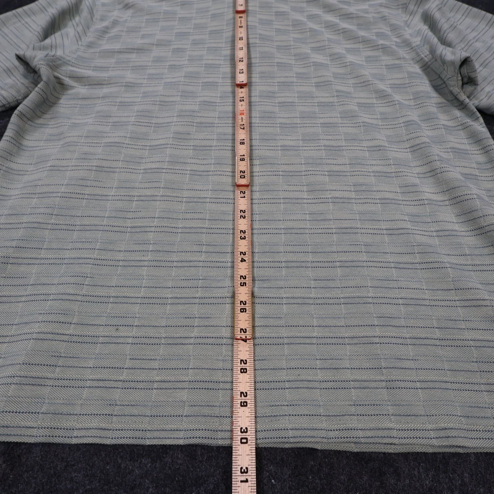 Arrow Polo Shirt Mens XXL Green Excellent Striped Short Sleeve Cotton Blend - Thumbnail 5