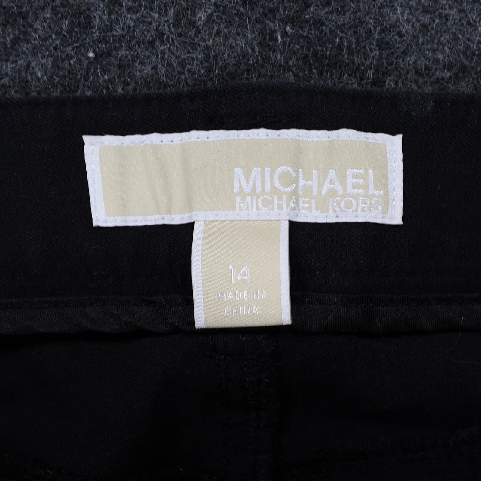 Michael Kors Pants Womens 14 Black Excellent Zipper Pocket Ankle Zip Skinny - Thumbnail 7