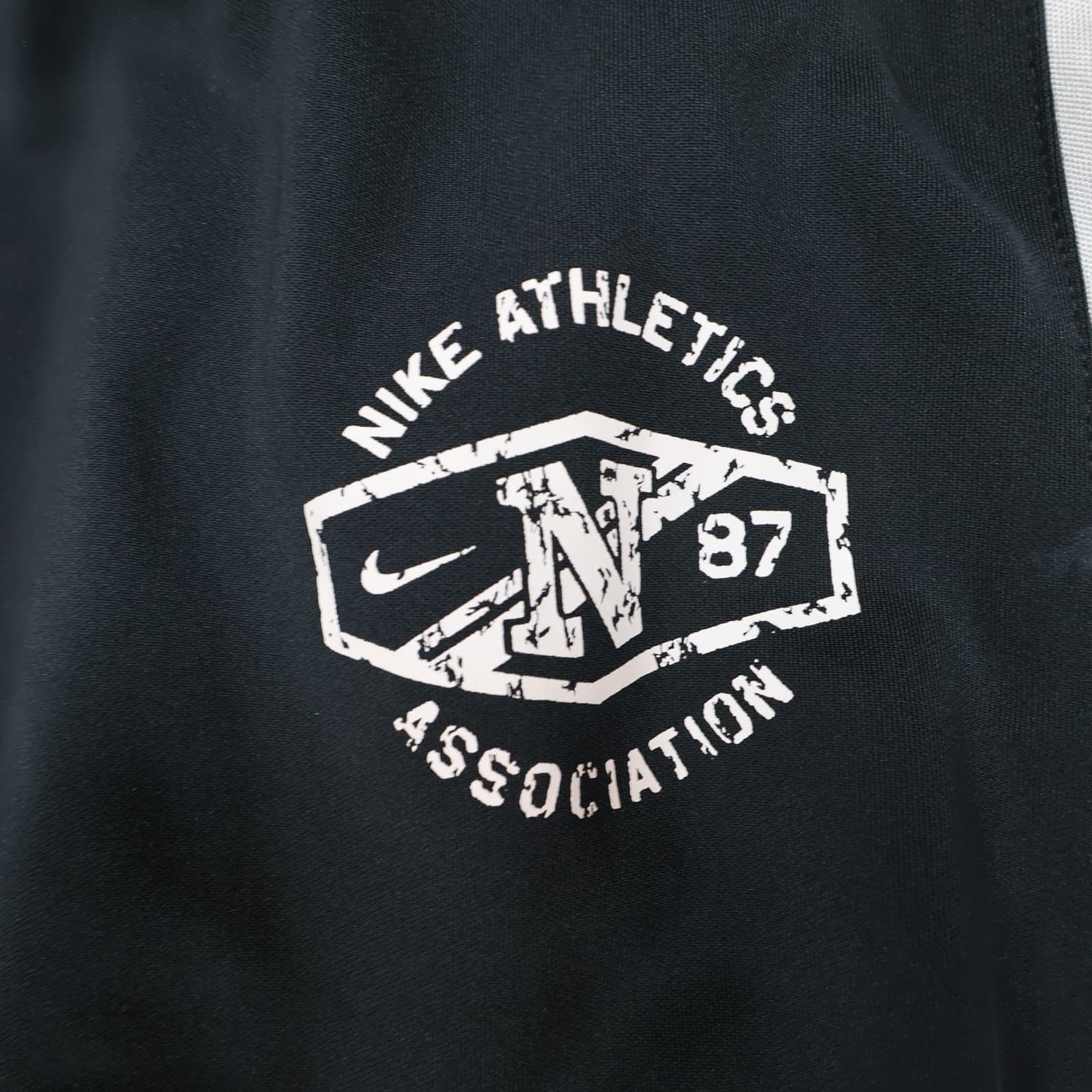 Nike Track Pants Girls M Black Excellent Side Stripe Athletics Logo - Thumbnail 10