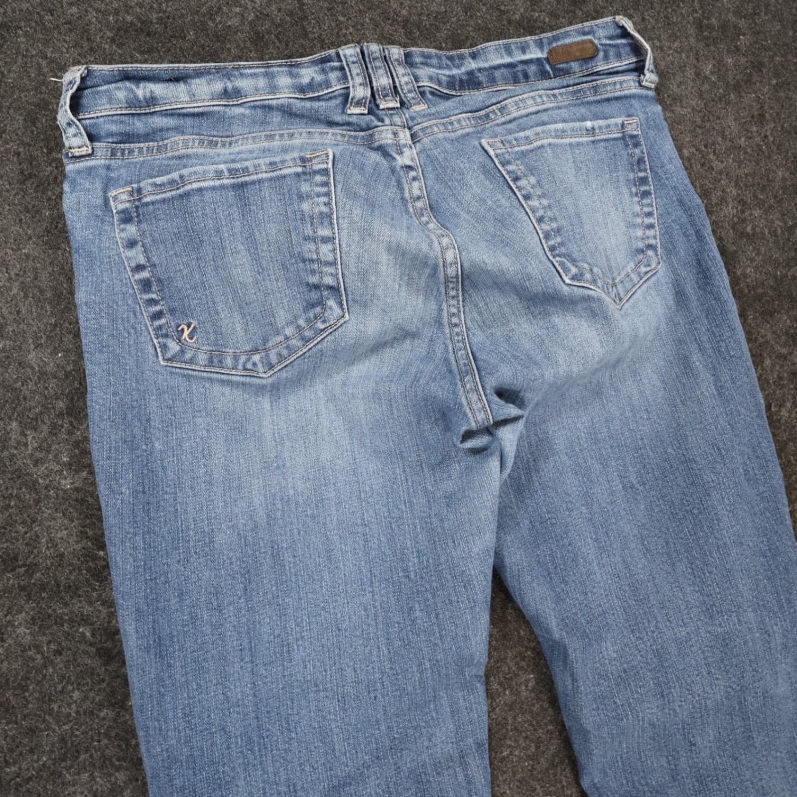 Kut from the Kloth Jeans Womens 10 Blue Excellent Distressed Straight Leg - Thumbnail 11