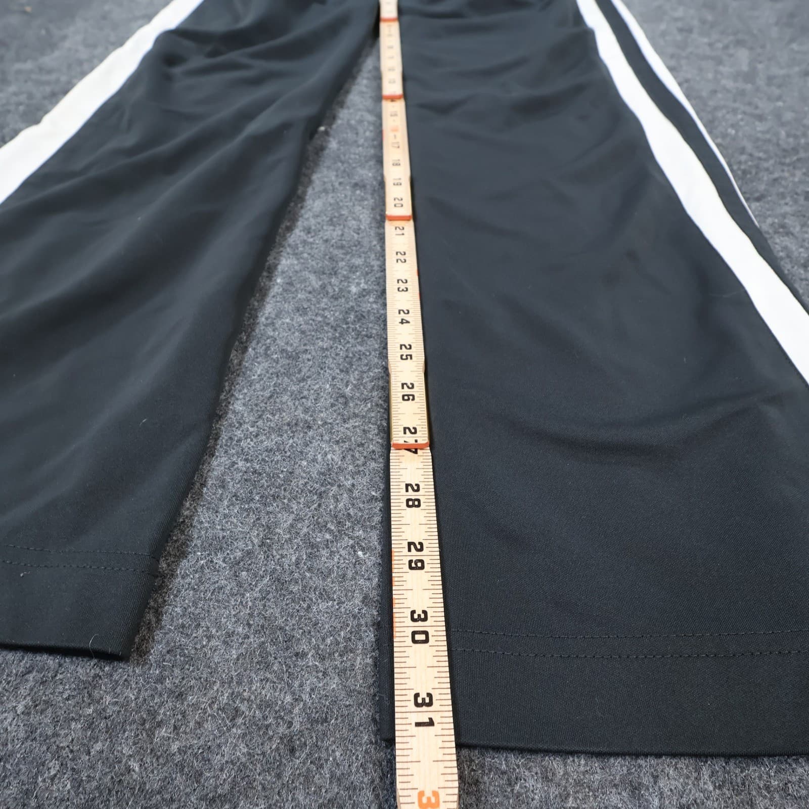 Nike Track Pants Girls M Black Excellent Side Stripe Athletics Logo - Thumbnail 4