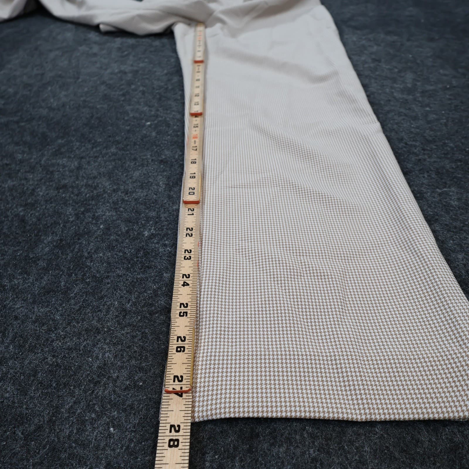 Rafaella Trousers Womens 10P Tan Excellent Houndstooth - Thumbnail 4