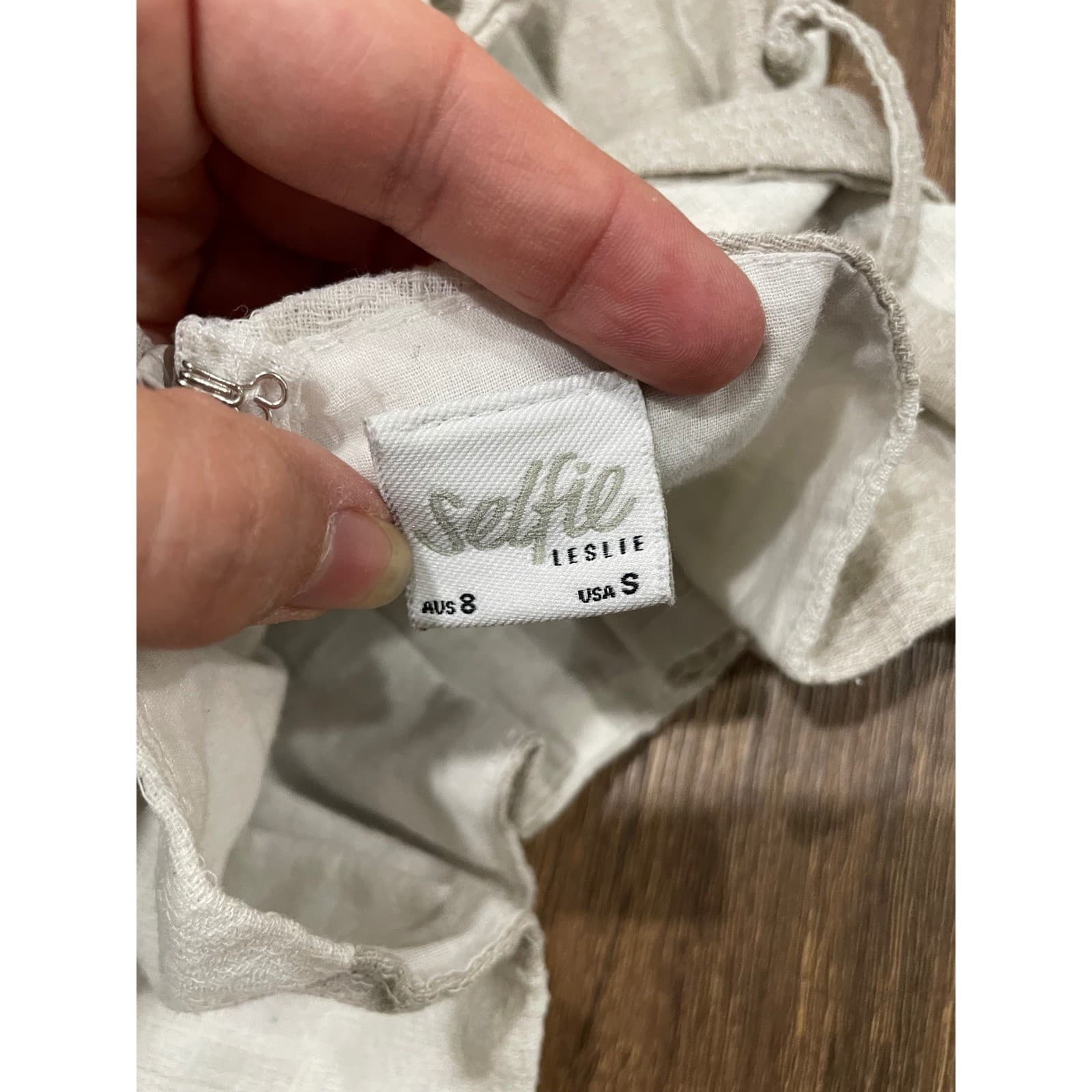 Selfie Leslie Tan White Paperbag Shorts Size S - Thumbnail 7
